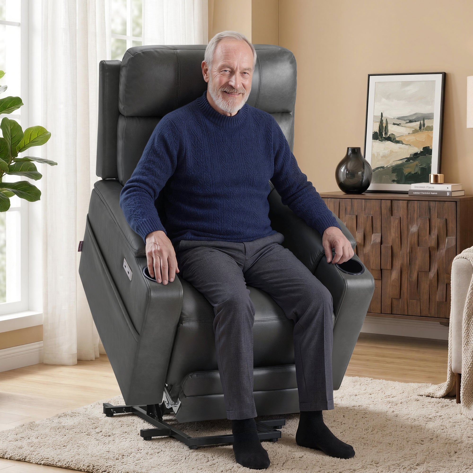 Dual Motor Power Lift Recliner Chair for Elderly