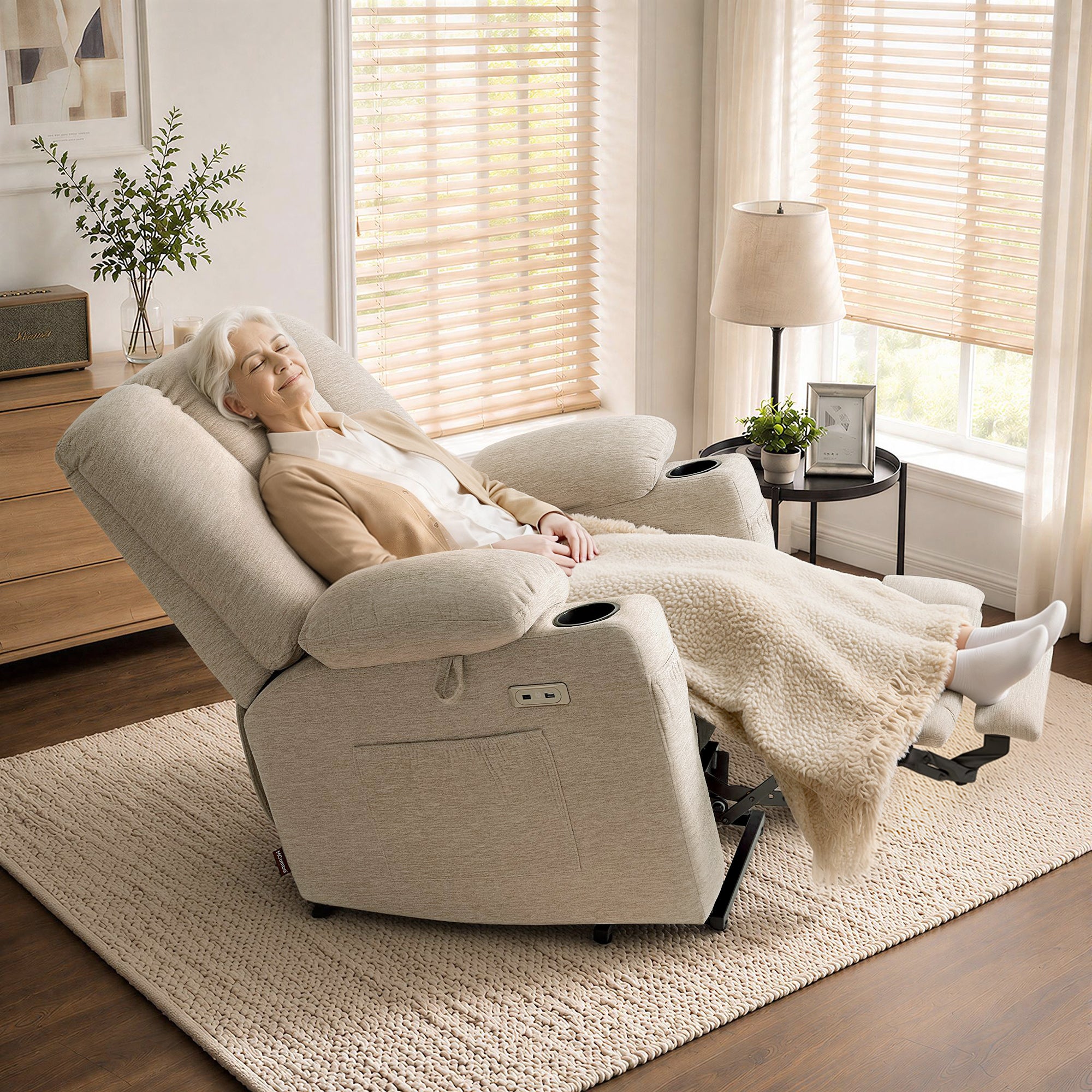 Power Lift Recliner with Airbag Massage for Eldery 7507