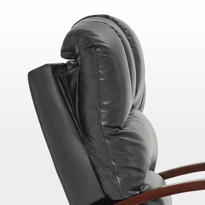 MCombo Power Swivel Glider Rocker Recliner with Adjustable Headrest for Nursery, Breathable Leather PR616