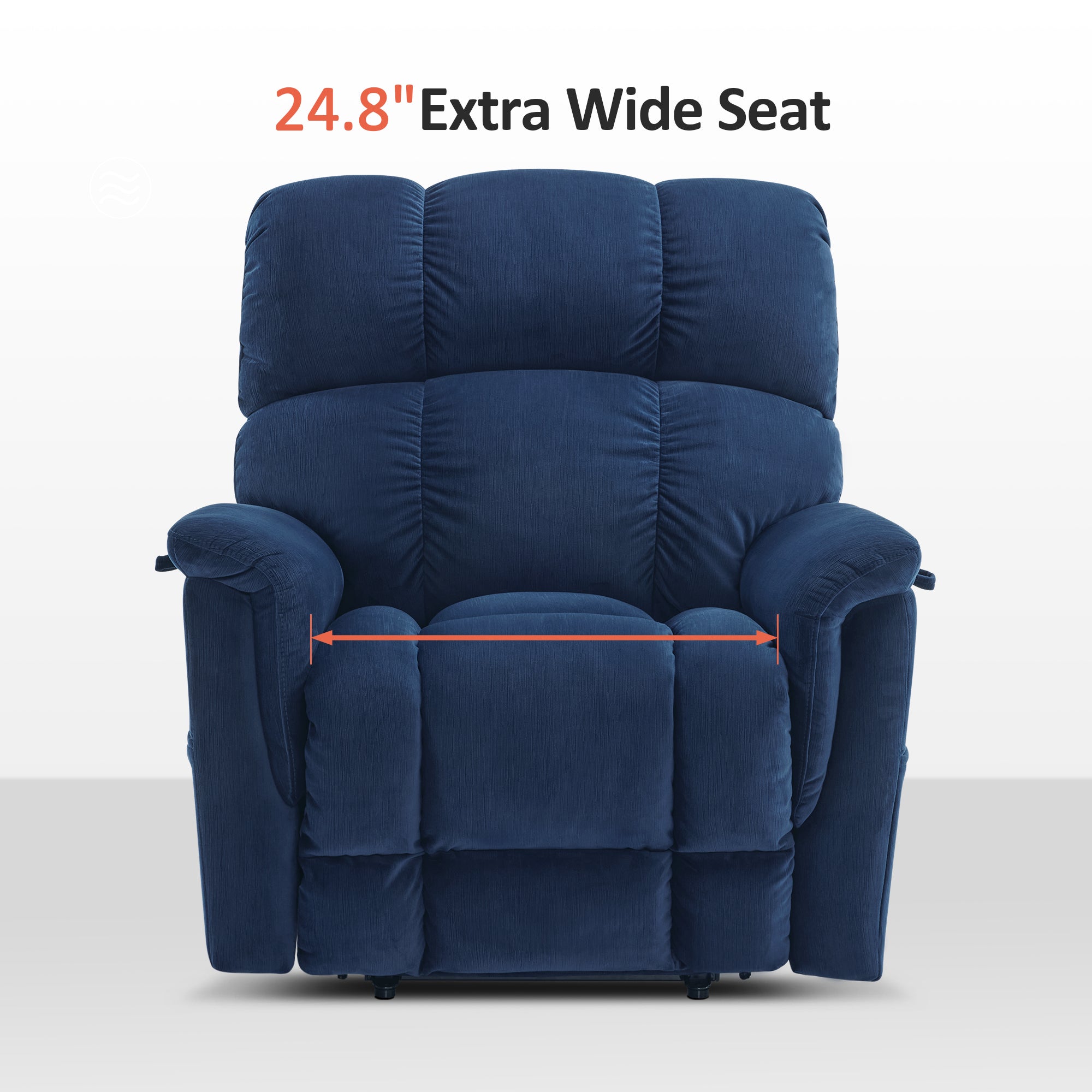 Power Lift Recliner Chair for Elderly, Dual Motor, Massage and Heat, Fabric R7166
