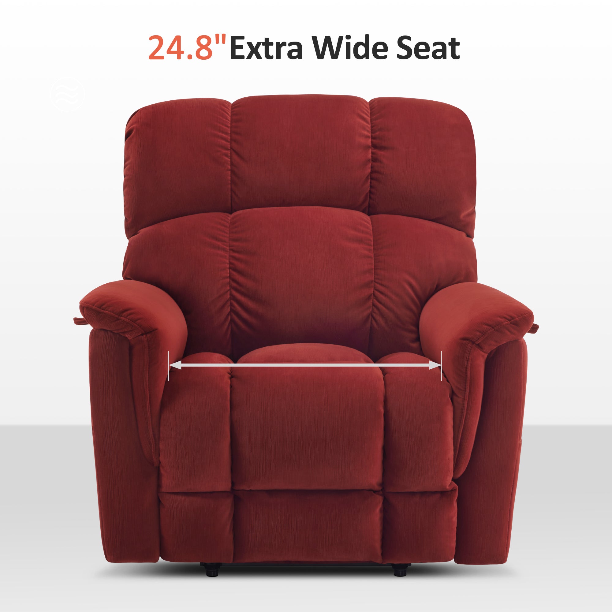 Dual Motor Power Lift Recliner Chair for Elderly, Massage and Lumbar&seat Heating, Fabric R7166