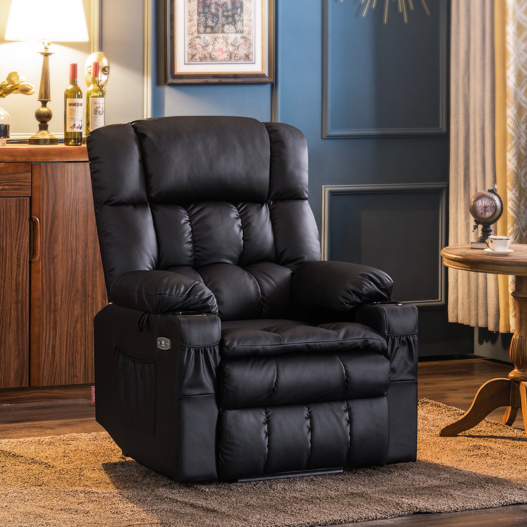 Power Lift Recliner Chair for Elderly, Dual Motor, Massage and Heat, Faux Leather 7890|7893|7896|R7891|R7897|R7894
