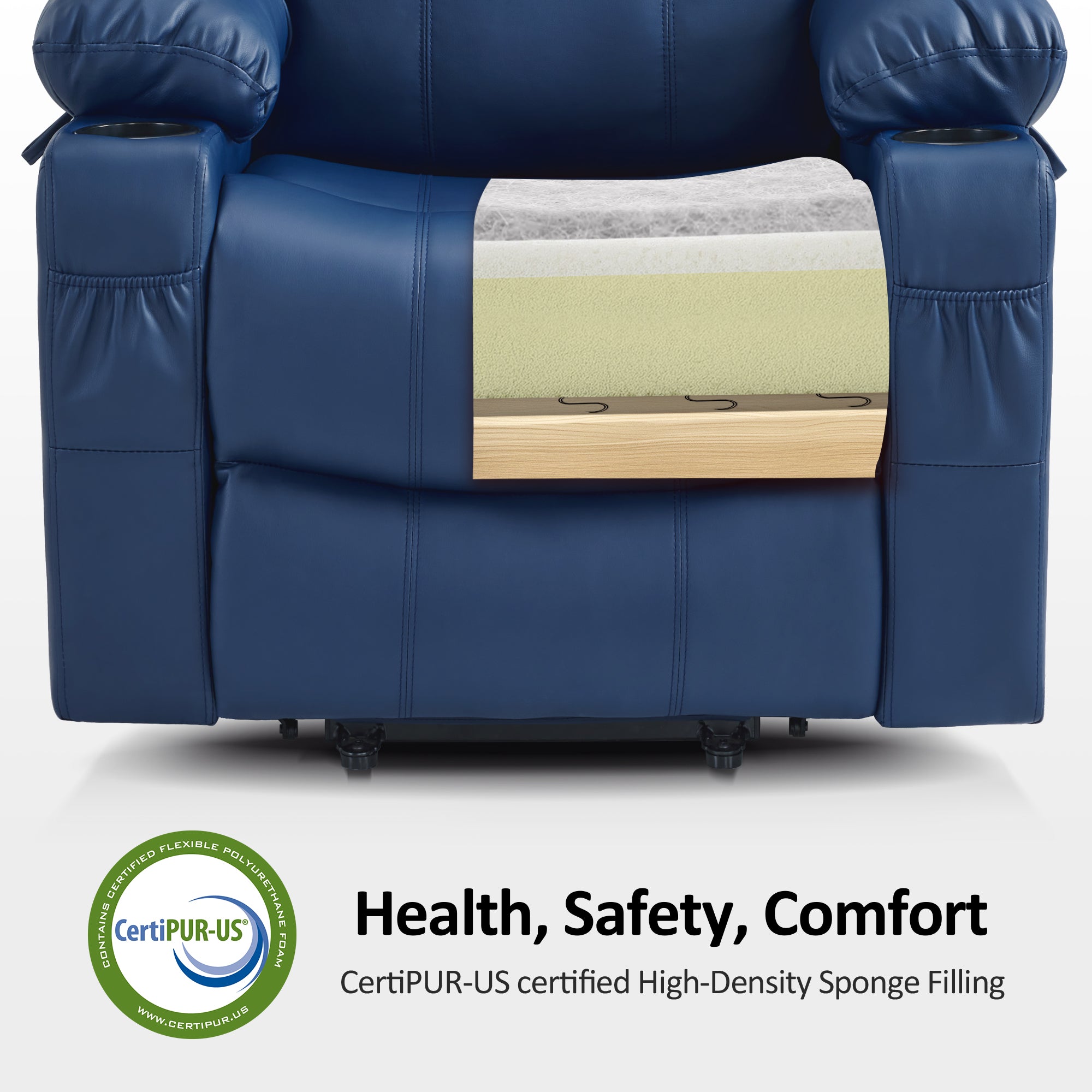 Power Lift Recliner Chair for Elderly, Massage and Heat, Faux Leather 7040|7516|7141|R7045|R7510