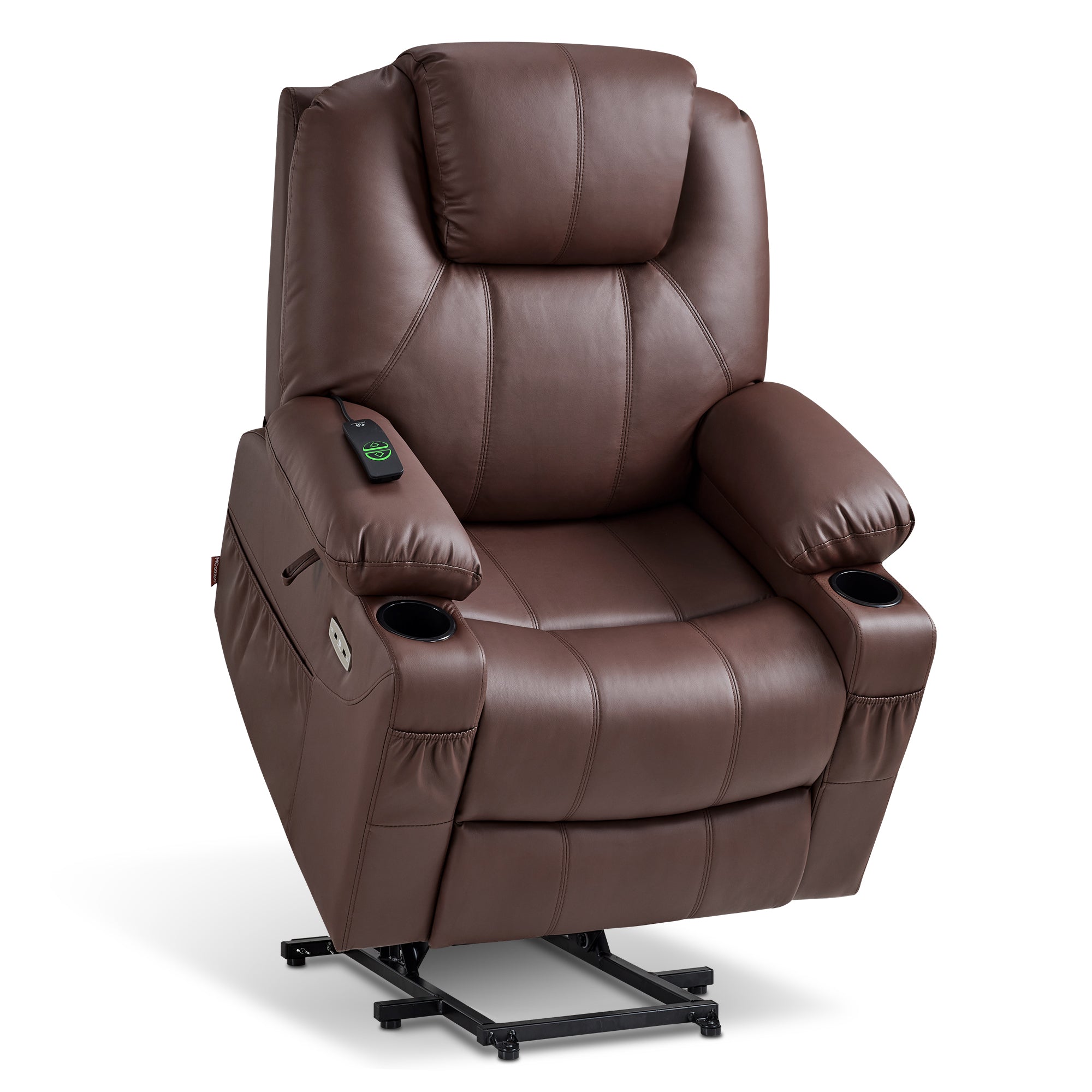 Power Lift Recliner Chair for Elderly, Massage and Heat, Faux Leather 7040|7516|7141|R7045|R7510