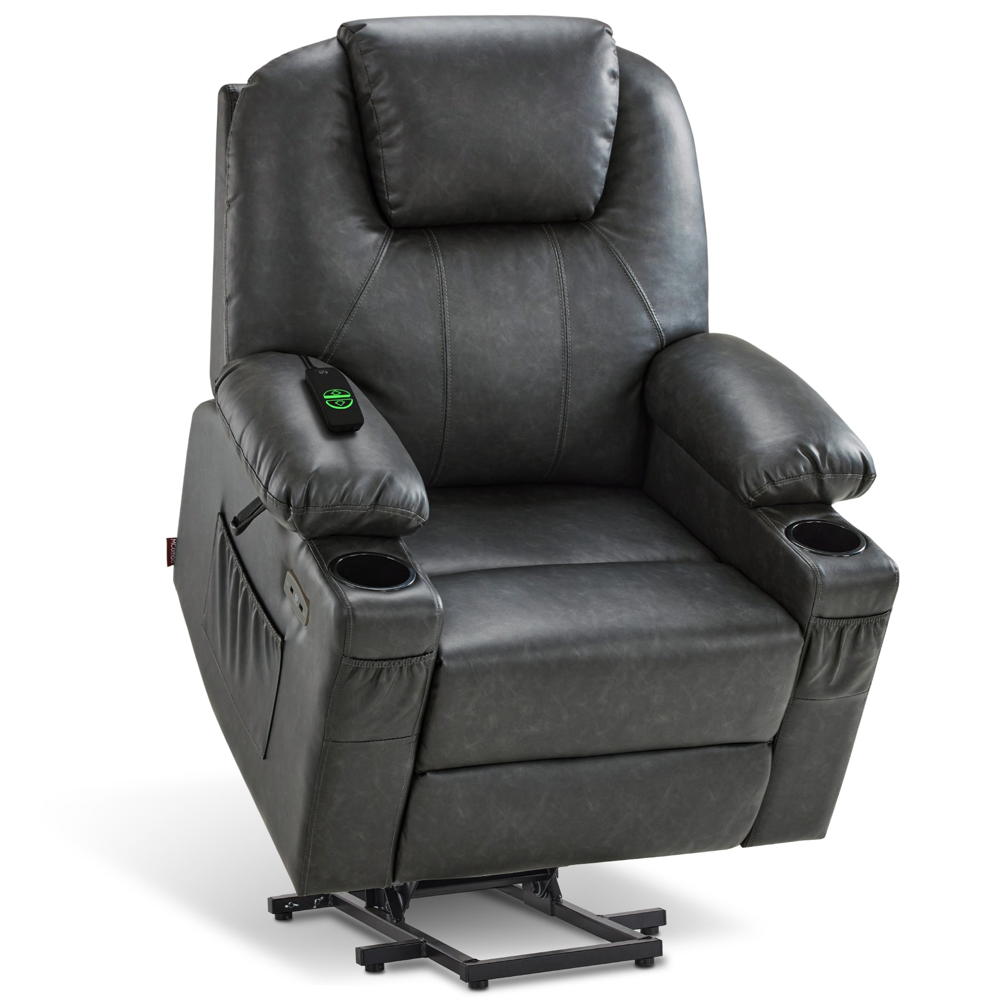 Power Lift Recliner Chair for Elderly, Massage and Heat, Faux Leather 7040|7516|7141|R7045|R7510|R7042
