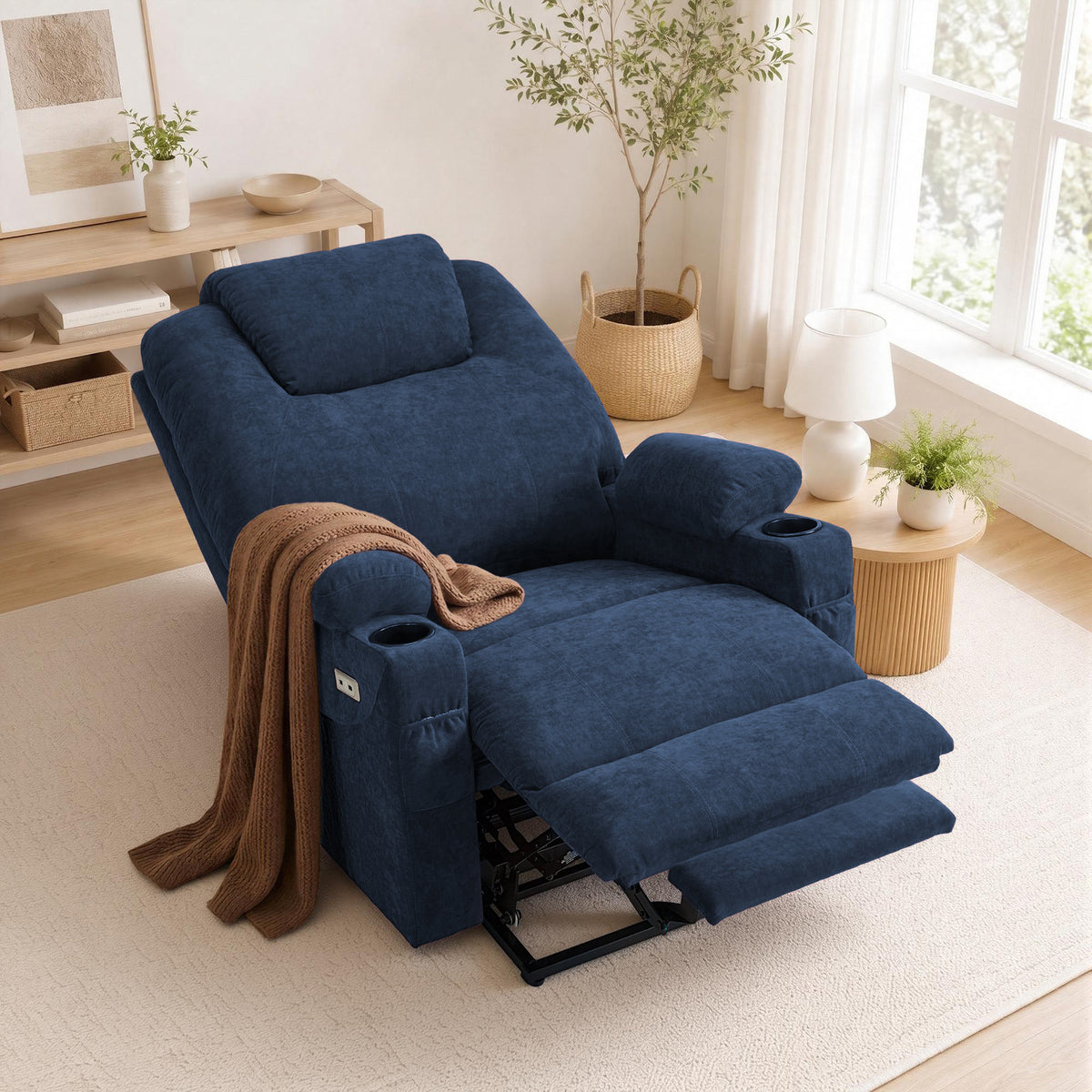 Power Lift Recliner Chair for Elderly, Massage and Heat, Fabric 7040|7516|7141|R7042|R7045|R7510