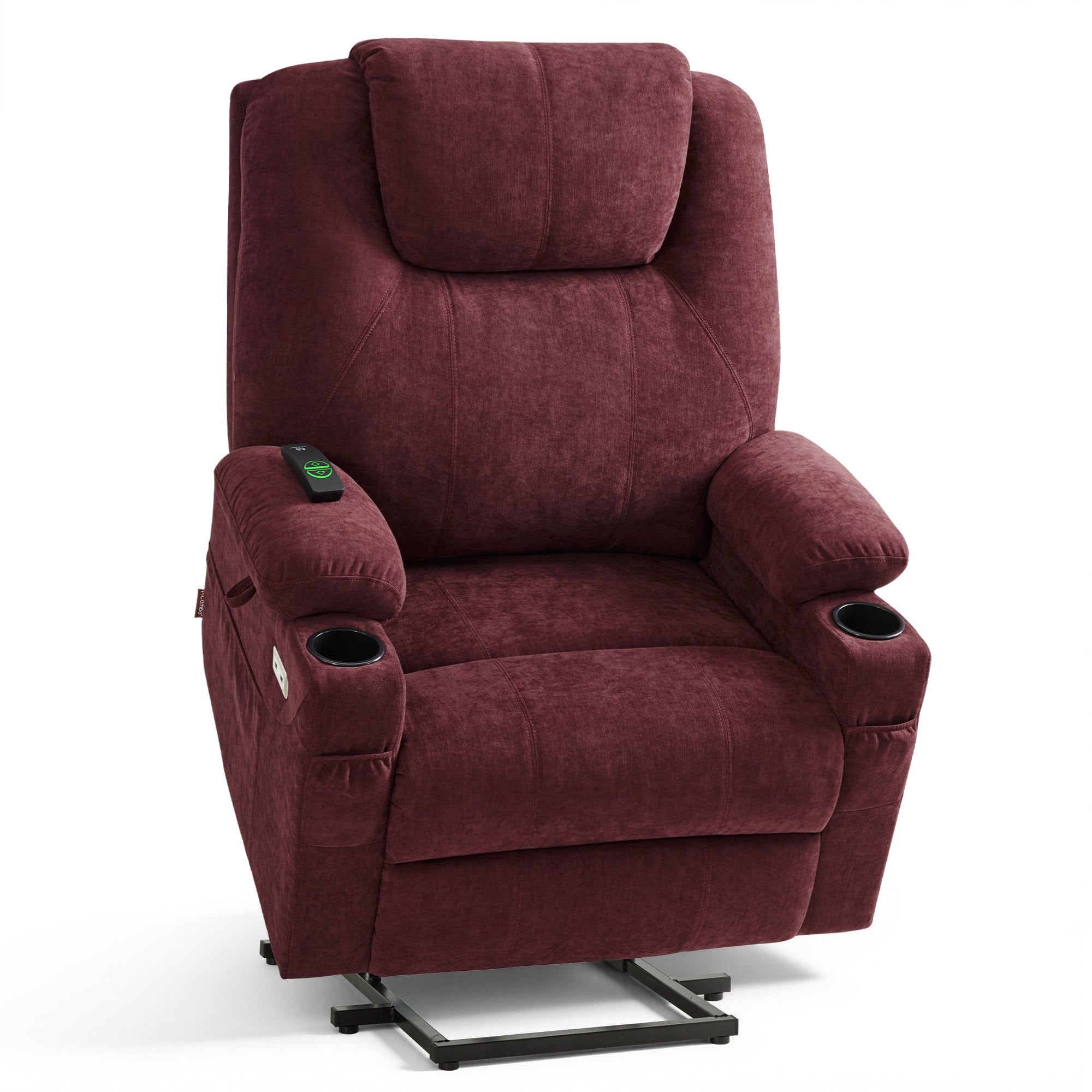 Power Lift Recliner Chair for Elderly, Massage and Heat, Fabric 7040|7516|7141|R7042|R7045|R7510