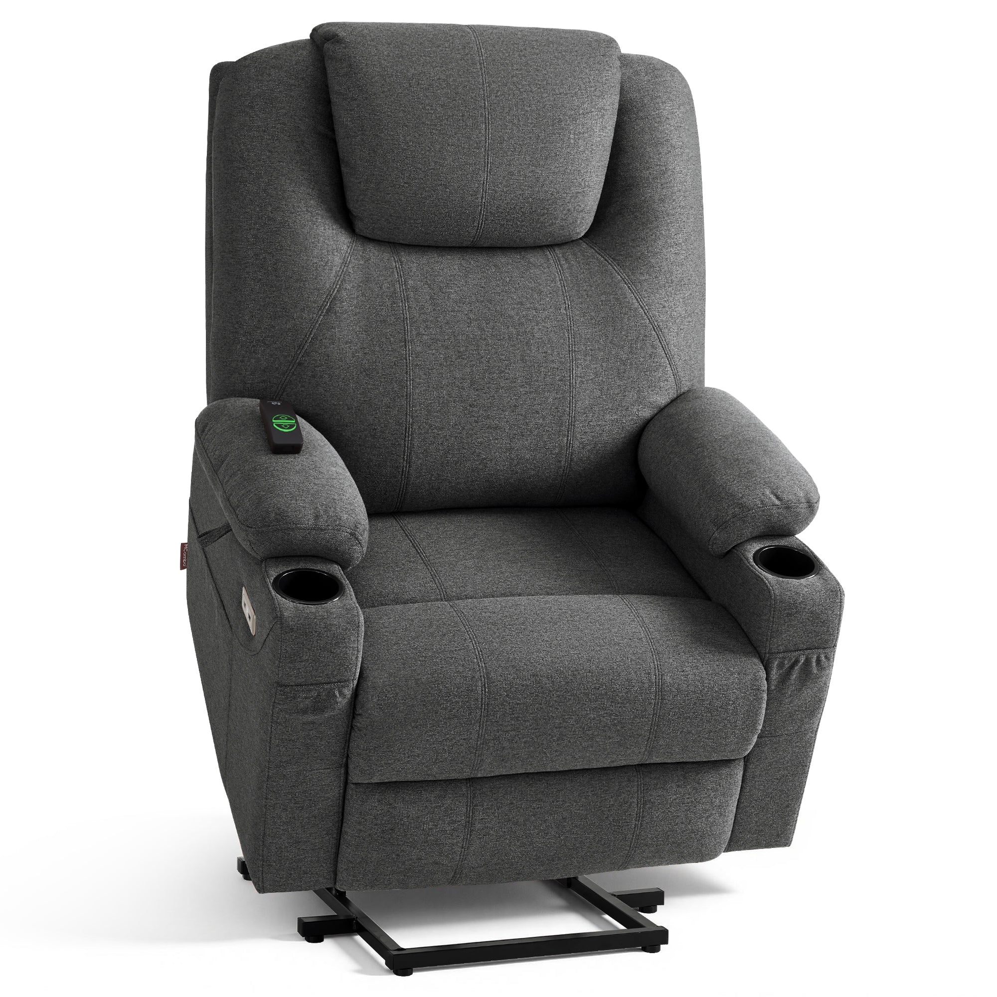 Power Lift Recliner Chair for Elderly, Massage and Heat, Fabric 7040|7516|7141|R7042|R7045|R7510
