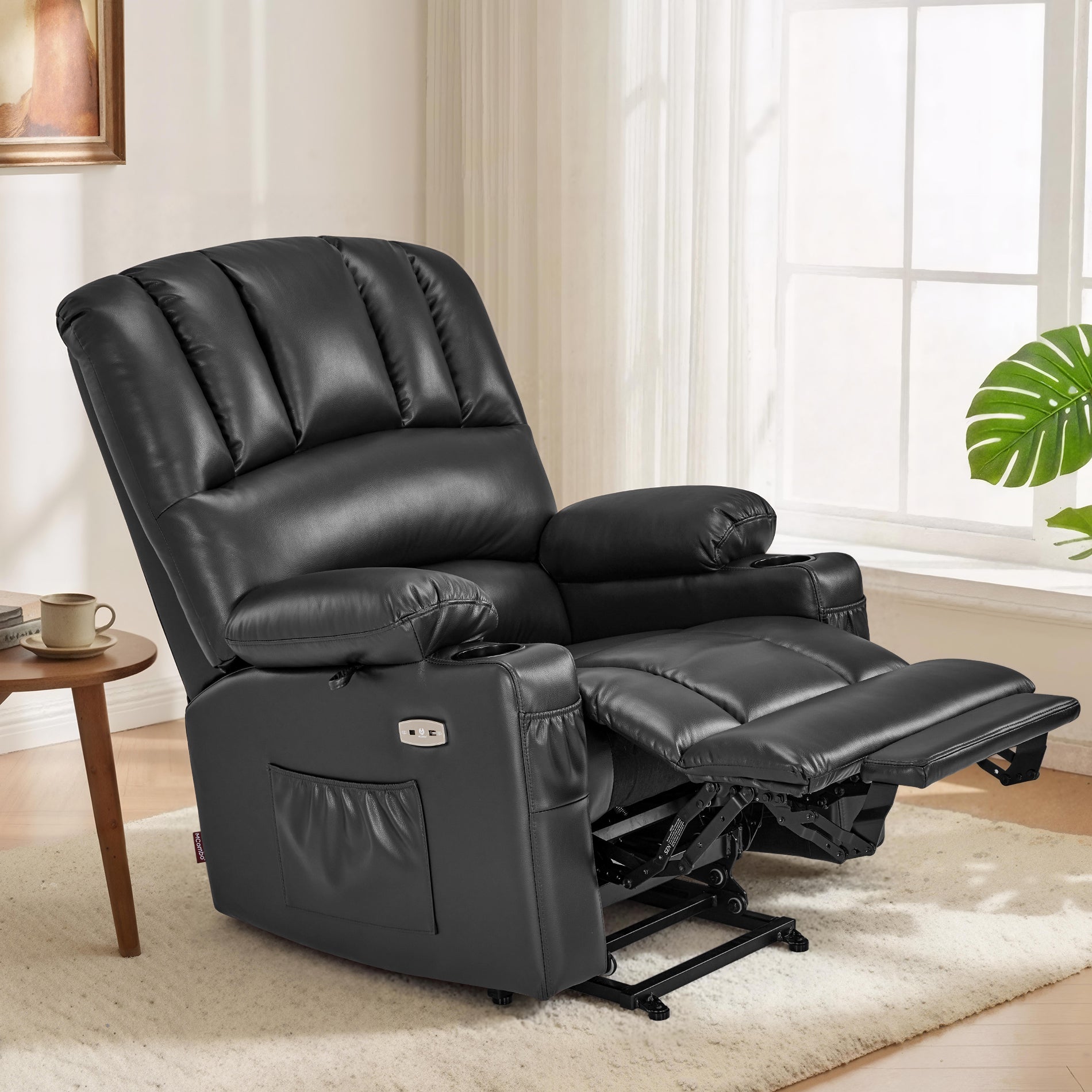 Power Lift Recliner Chair, Massage and Heat, Faux Leather 7095|7099|R7092|R7096