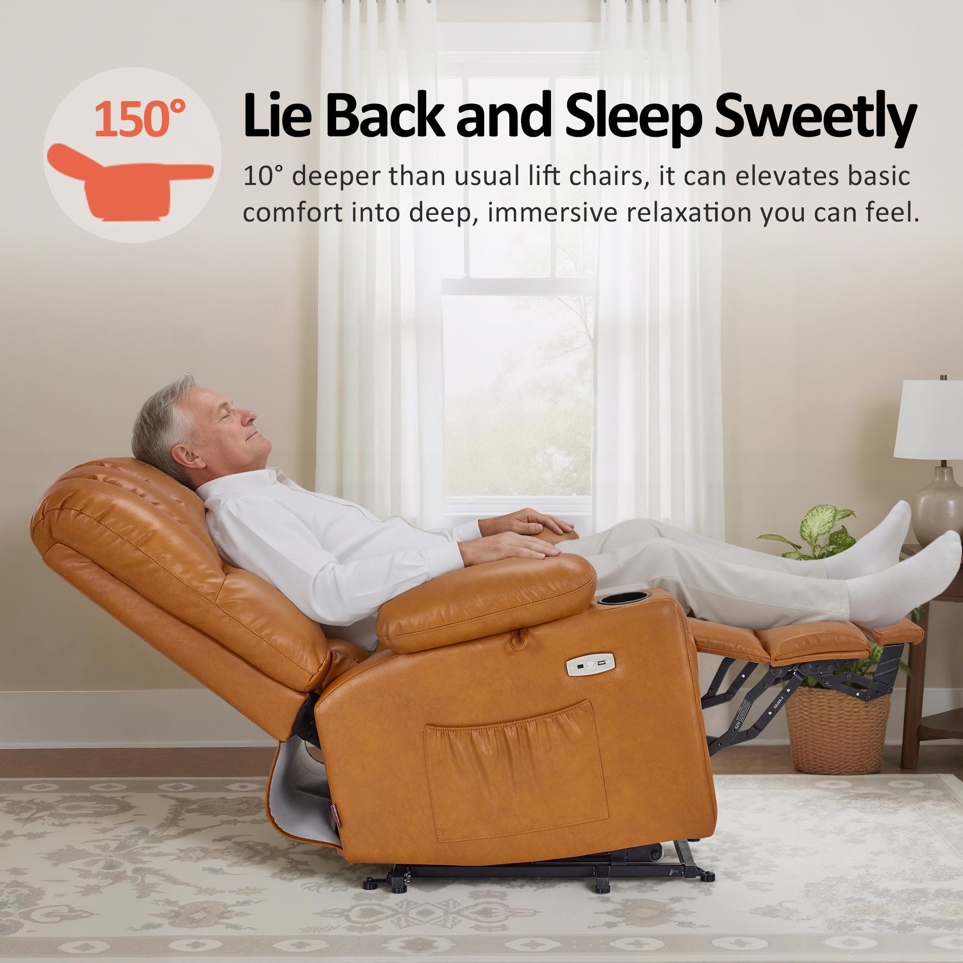 Power Lift Recliner Chair, Massage and Heat, Faux Leather 7095|7099|R7092|R7096