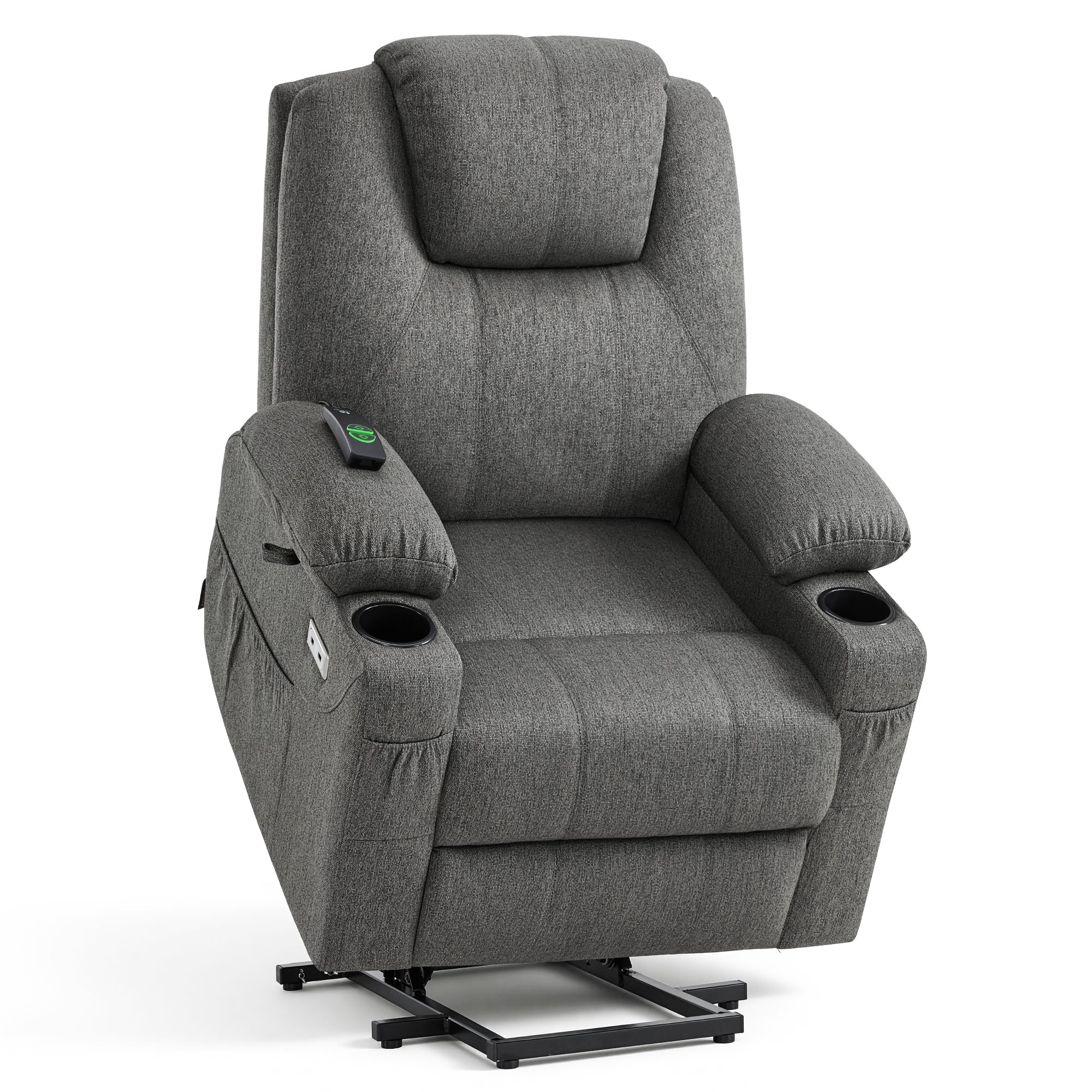 Power Lift Recliner Chair for Elderly, Massage and Heat, Fabric 7040|7516|7141|R7042|R7045|R7510