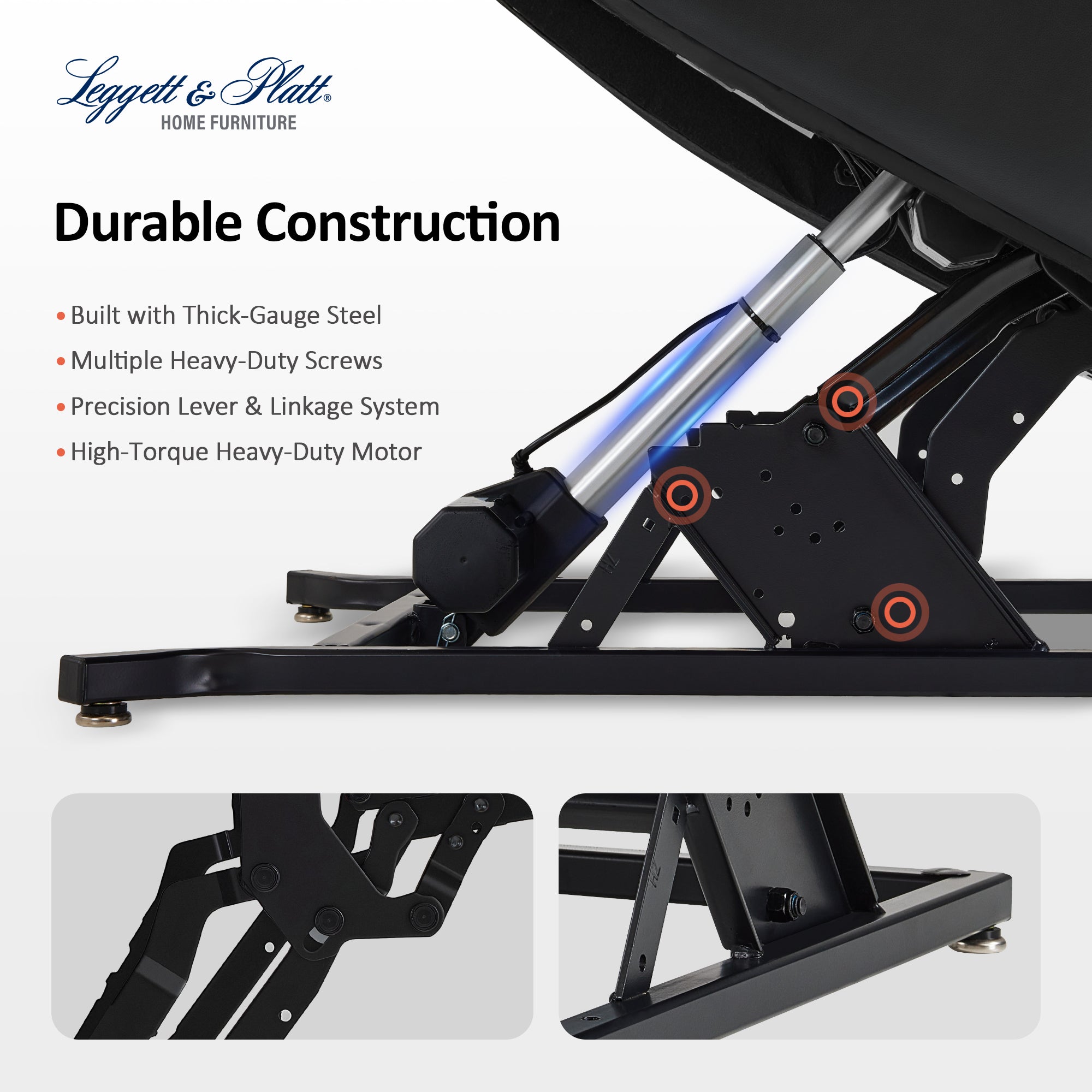 MCombo 500lbs Heavy Duty Lift Chair for Elderly, Extra Wide Dual Motor Power Lift Recliner with Hidden Cup Holders, USB Charging, Breathable Faux Leather R7777