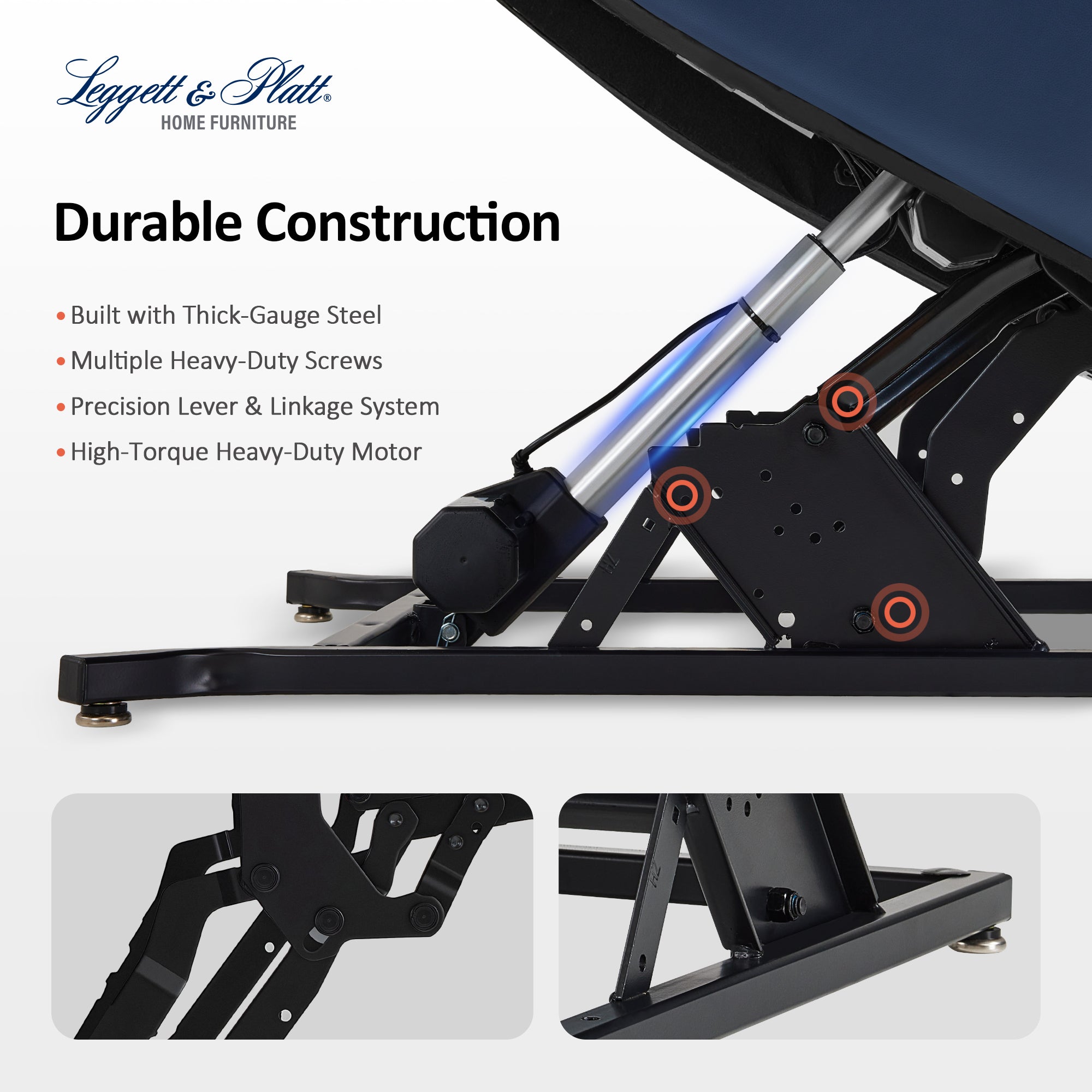 MCombo Heavy Duty Lift Chair for Elderly, Extra Wide Dual Motor Power Lift Recliner 450lbs with Hidden Cup Holders, USB Charging, Breathable Faux Leather R7777