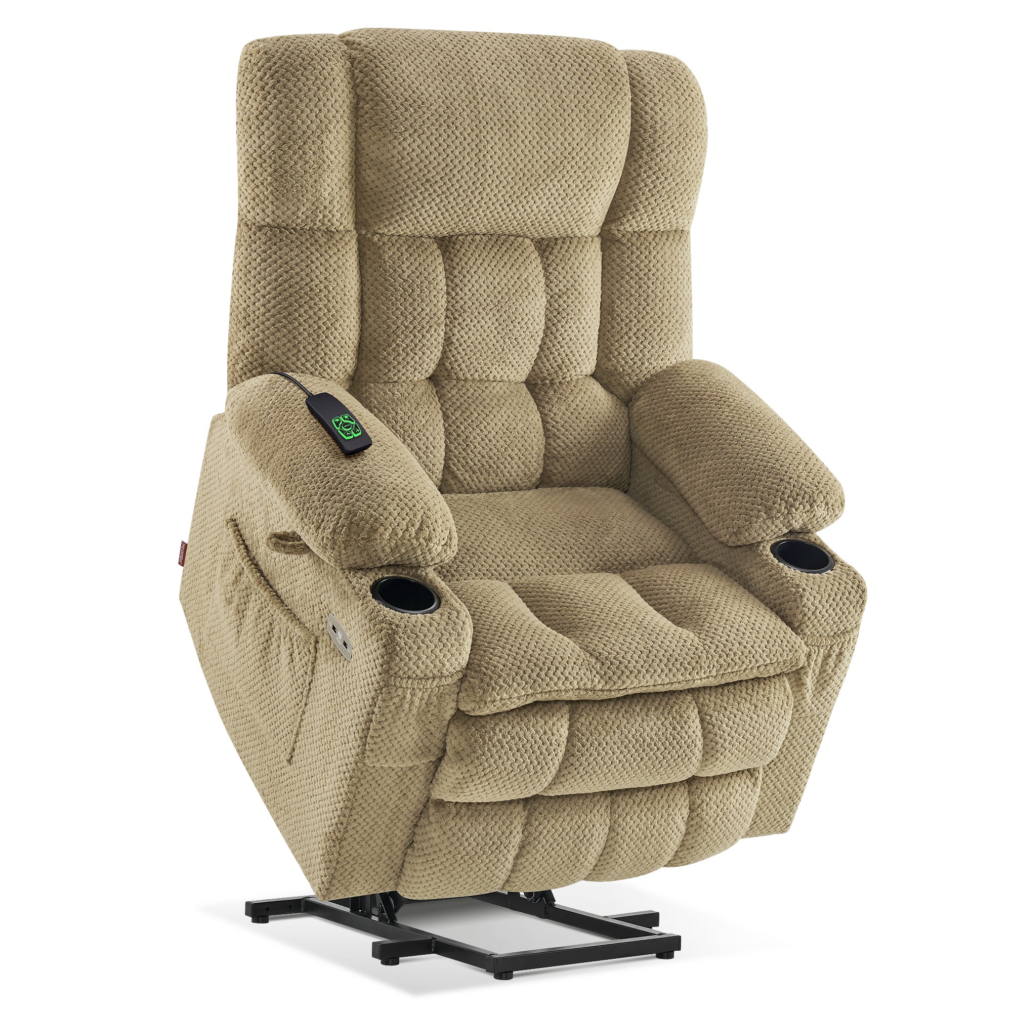 Power Lift Recliner Chair for Elderly, Dual Motor, Massage and Heat, Fabric 7890|7893|7896|R7897|R7891|R7894