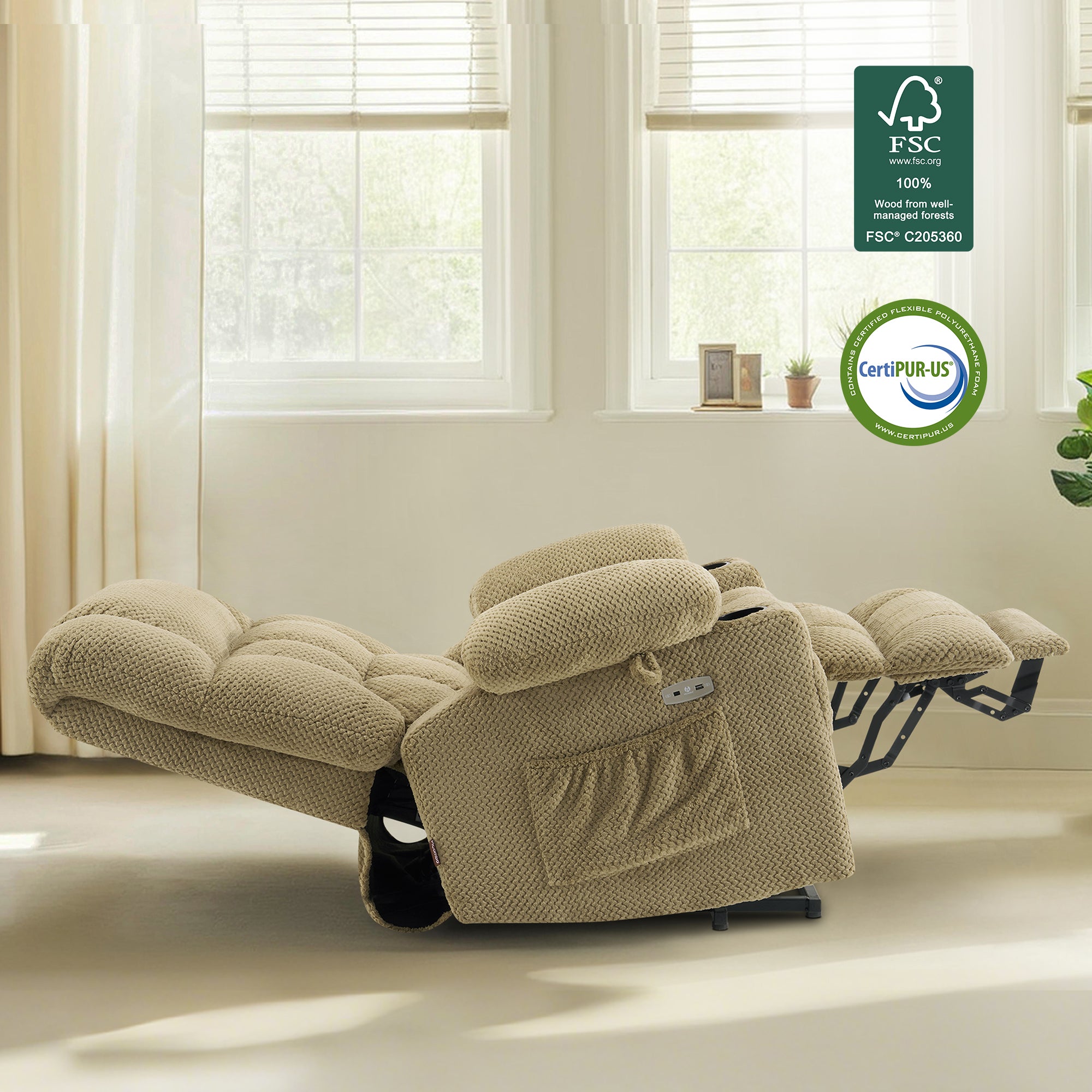 Power Lift Recliner Chair for Elderly, Dual Motor, Massage and Heat, Fabric 7890|7893|7896|R7897|R7891|R7894