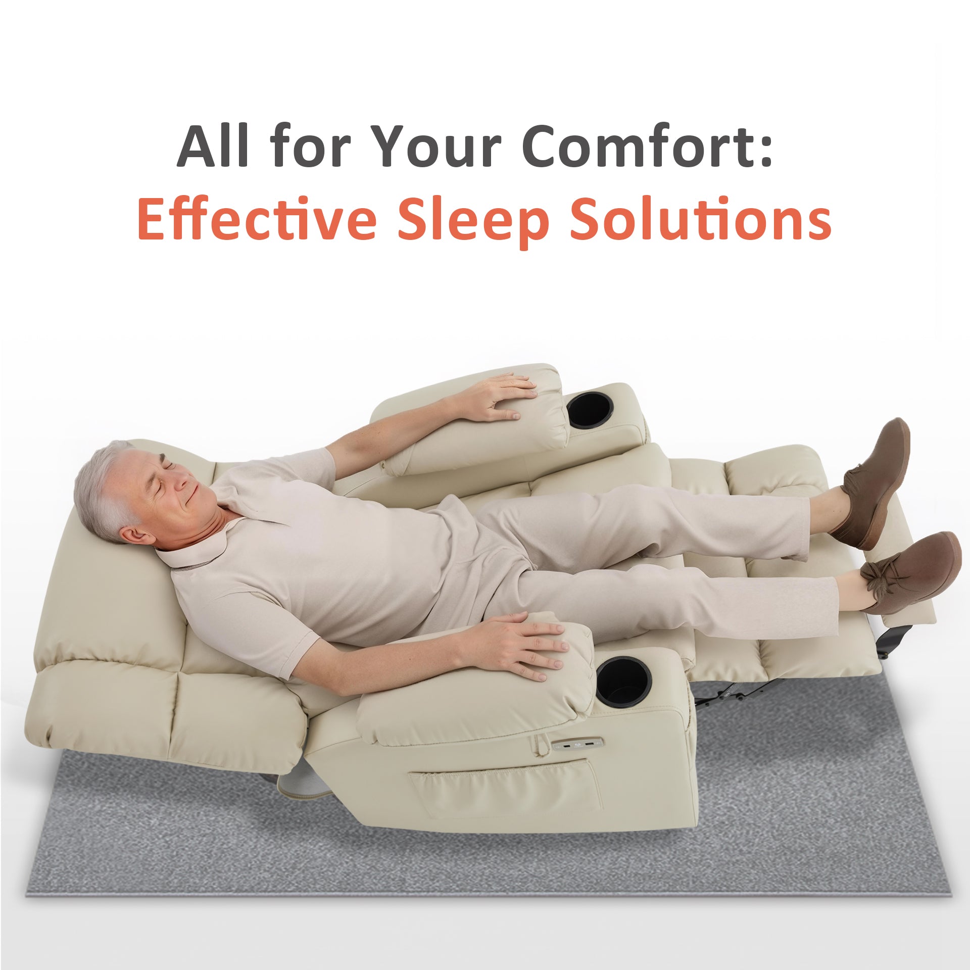 Power Lift Recliner Chair for Elderly, Dual Motor, Massage and Heat, Faux Leather 7890|7893|7896|R7891|R7897|R7894