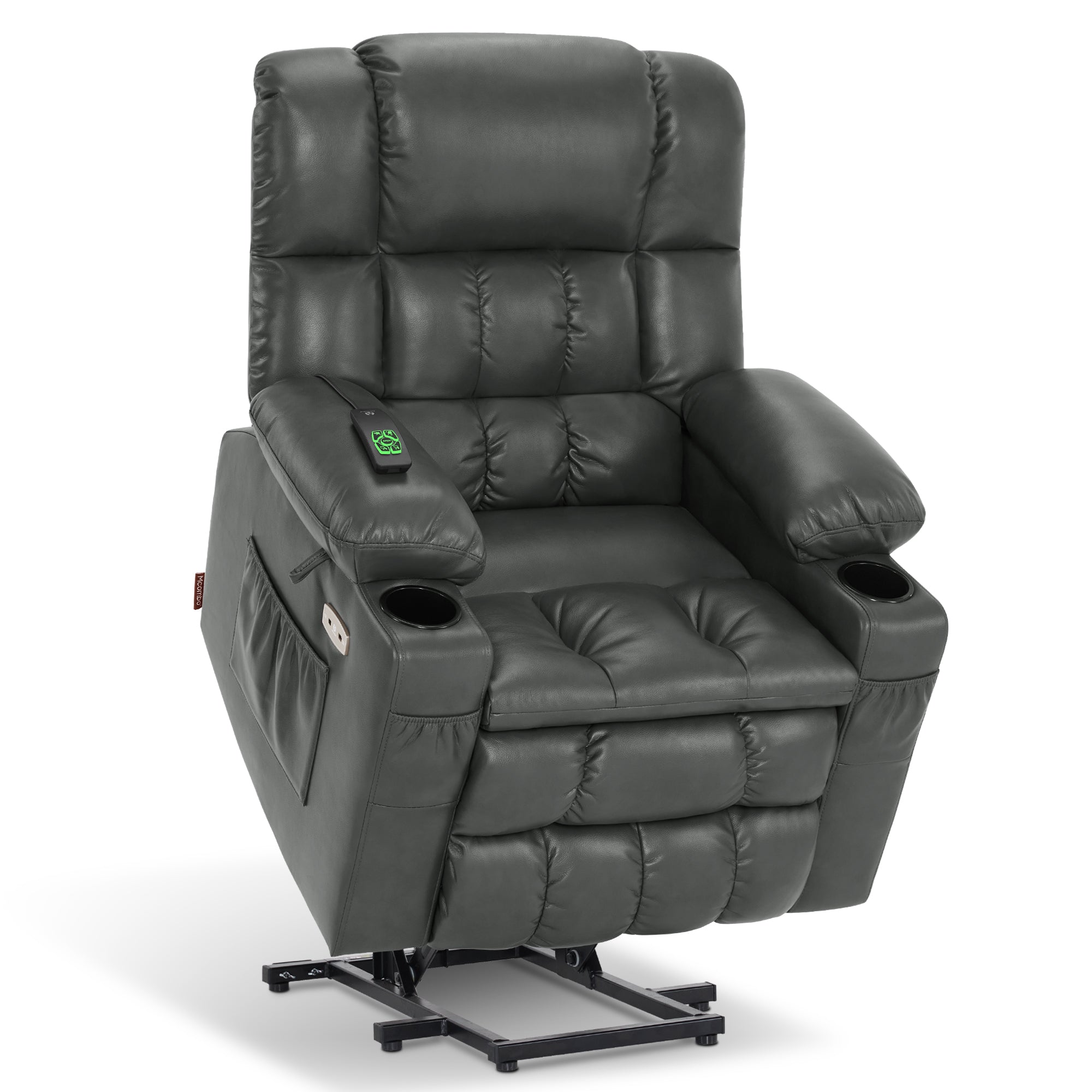 Power Lift Recliner Chair for Elderly, Dual Motor, Massage and Heat, Faux Leather 7890|7893|7896|R7891|R7897|R7894