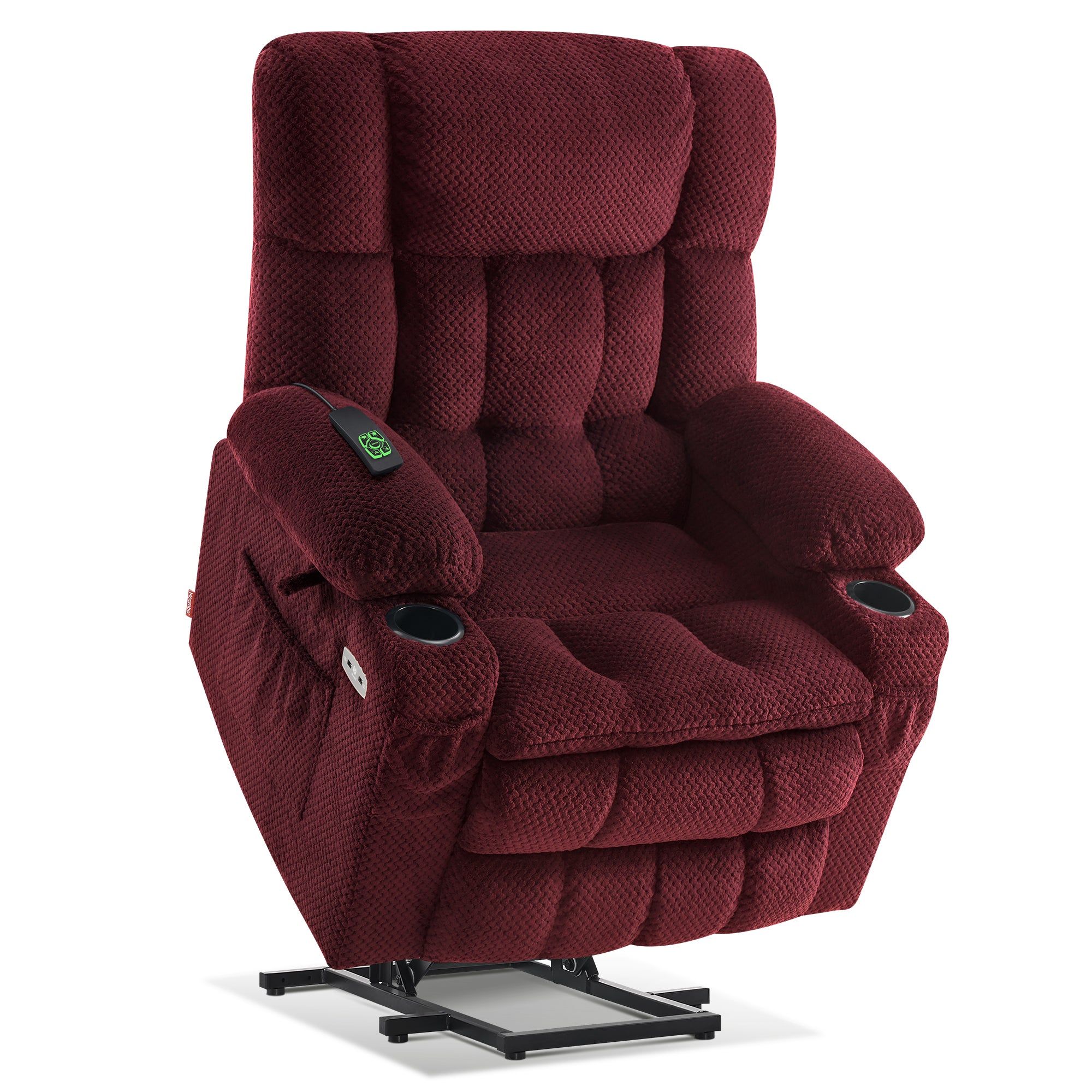 Power Lift Recliner Chair for Elderly, Dual Motor, Massage and Heat, Fabric 7890|7893|7896|R7897|R7891|R7894