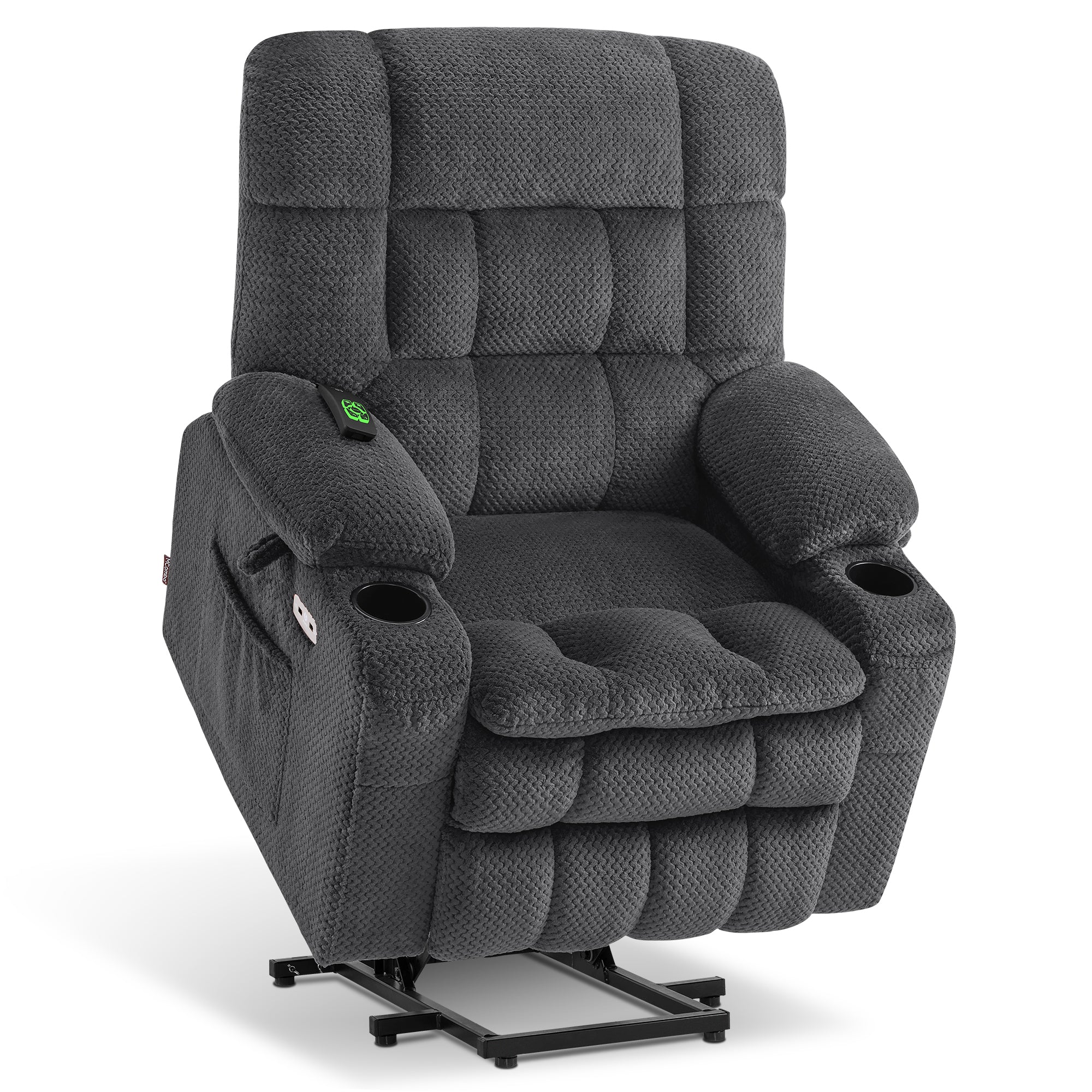 Dual Motor Power Lift Recliner Chair for Elderly, Massage and Heat, Lay Flat for Sleeping, Fabric 7890|7893|7896|R7897|R7891|R7894