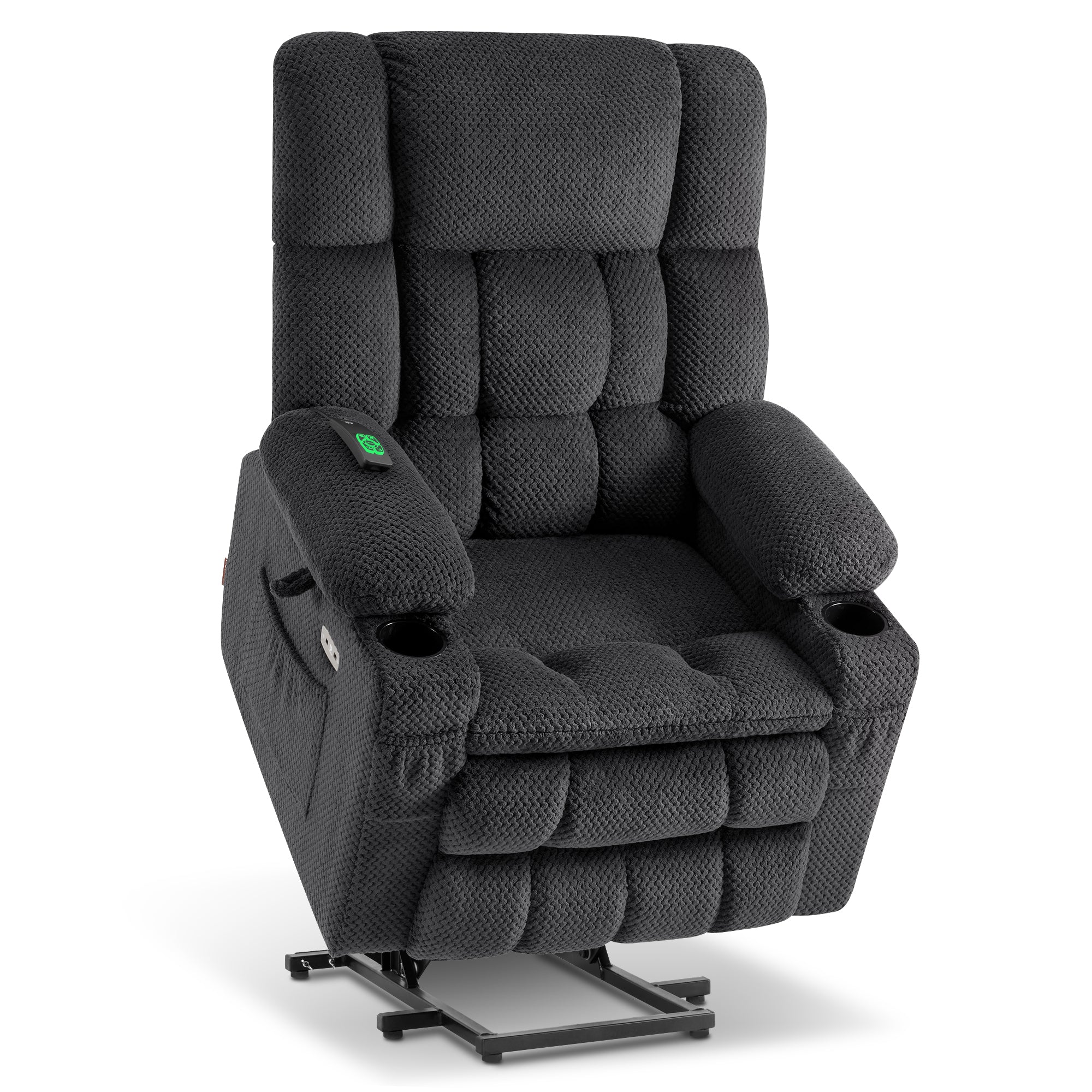 Dual Motor Power Lift Recliner Chair for Elderly, Massage and Heat, Lay Flat for Sleeping, Fabric 7890|7893|7896|R7897|R7891|R7894
