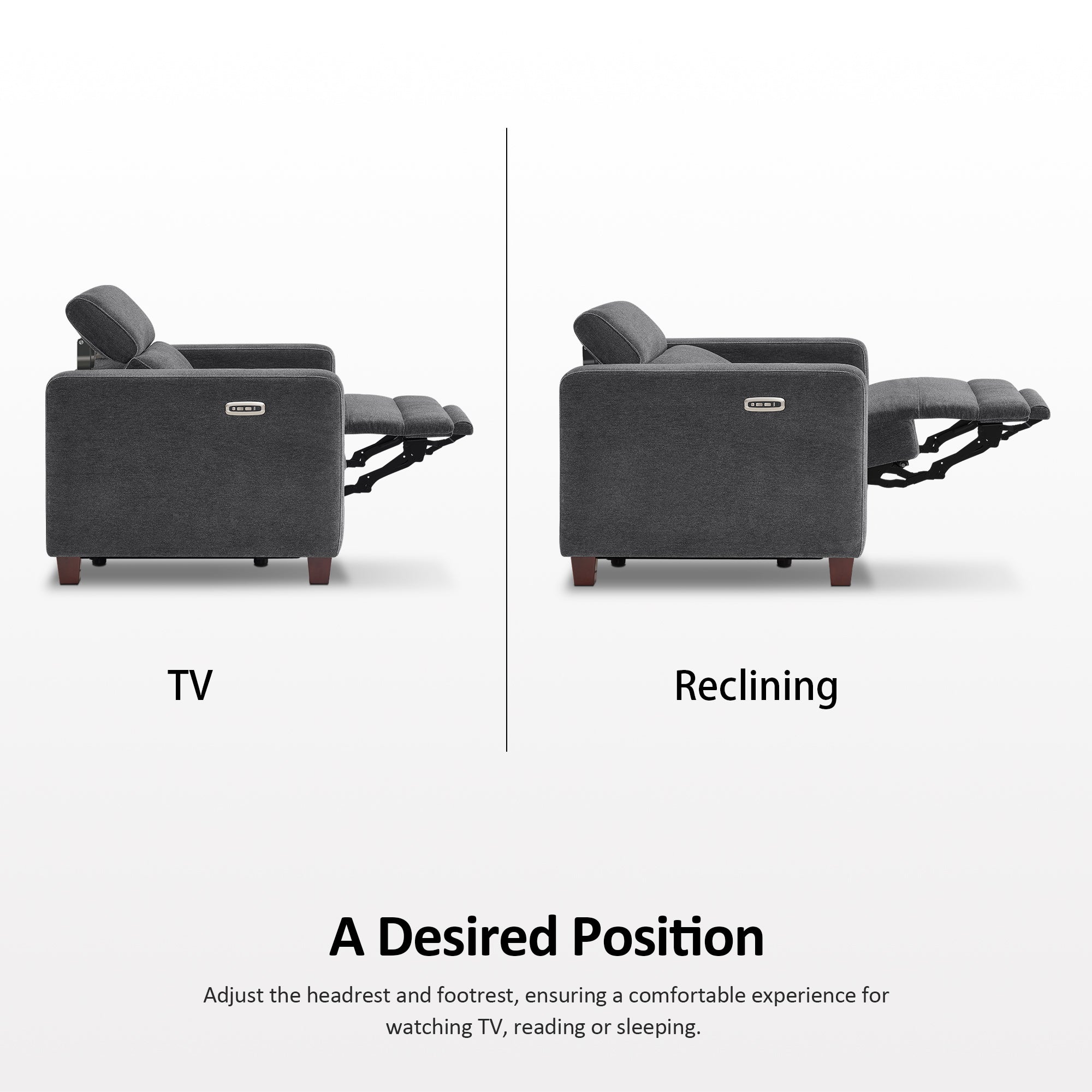 High Leg Power Recliner Chair, HL128