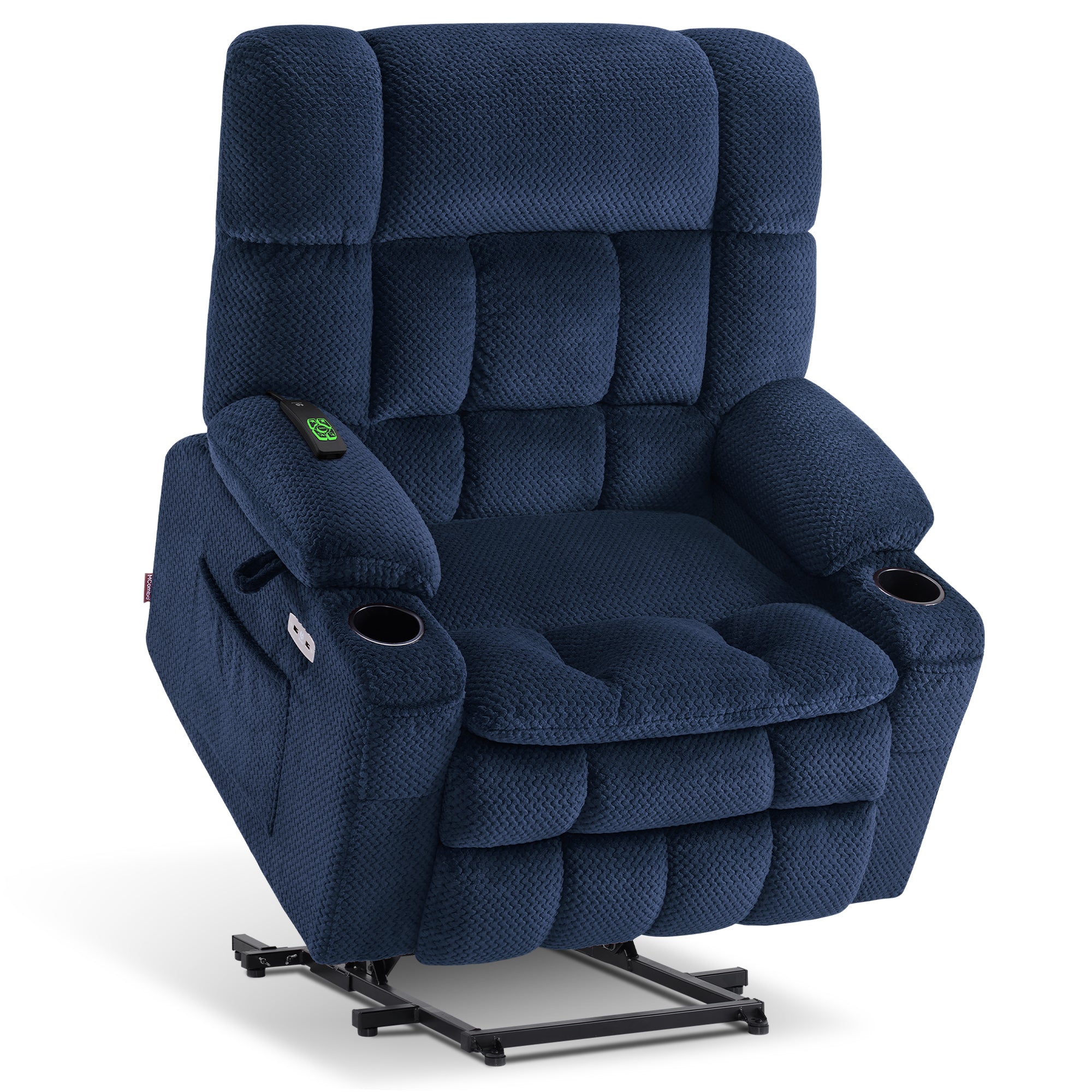 Power Lift Recliner Chair for Elderly, Dual Motor, Massage and Heat, Fabric 7890|7893|7896|R7897|R7891|R7894