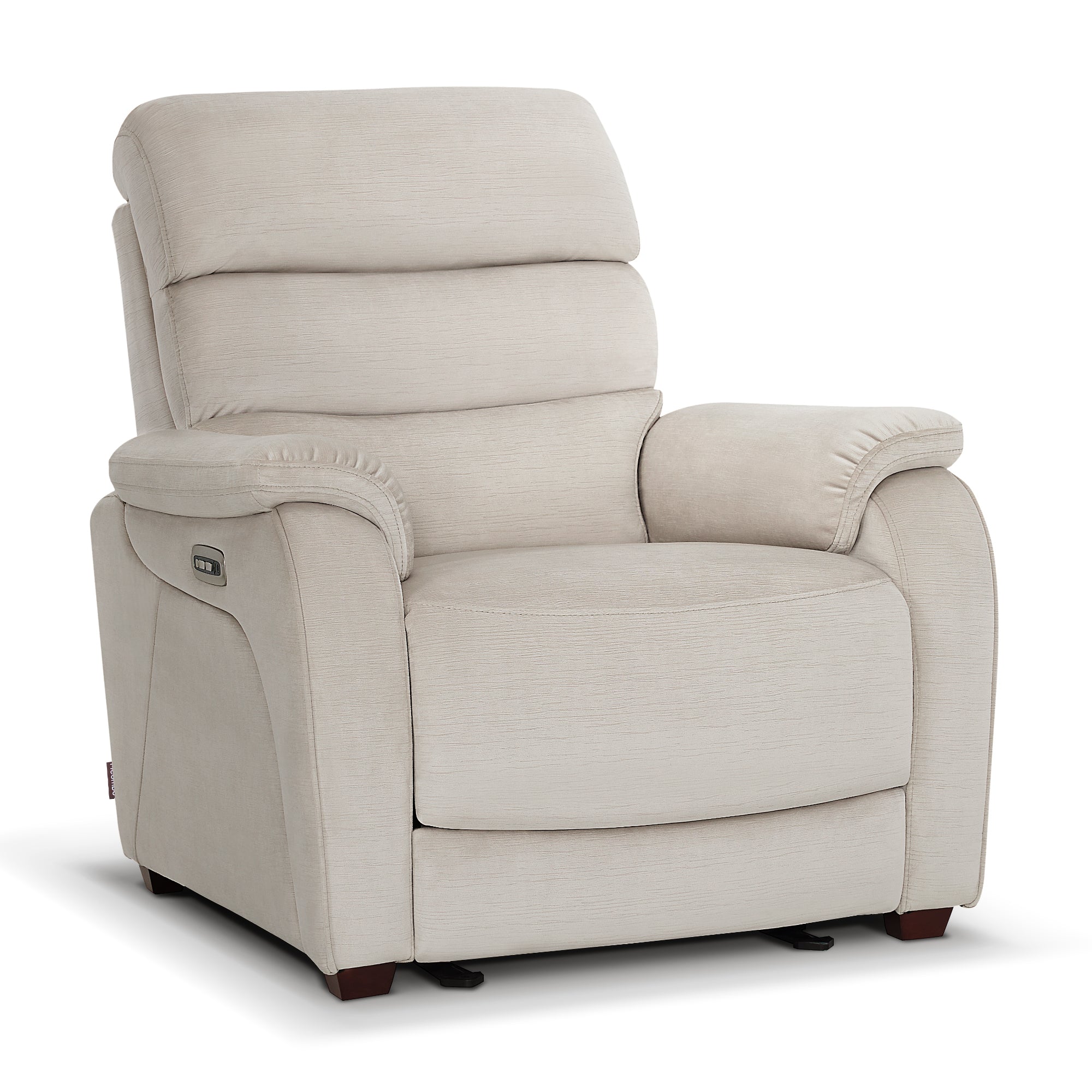 Zero Wall-Hugger Power Recliner Chair, Small Spaces and RV, Fabric ST257