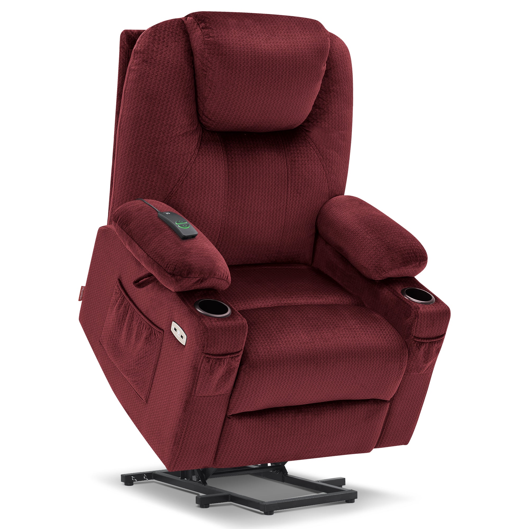 Power Lift Recliner Chair for Elderly, Massage and Heat, Fabric 7040|7516|7141|R7042|R7045|R7510