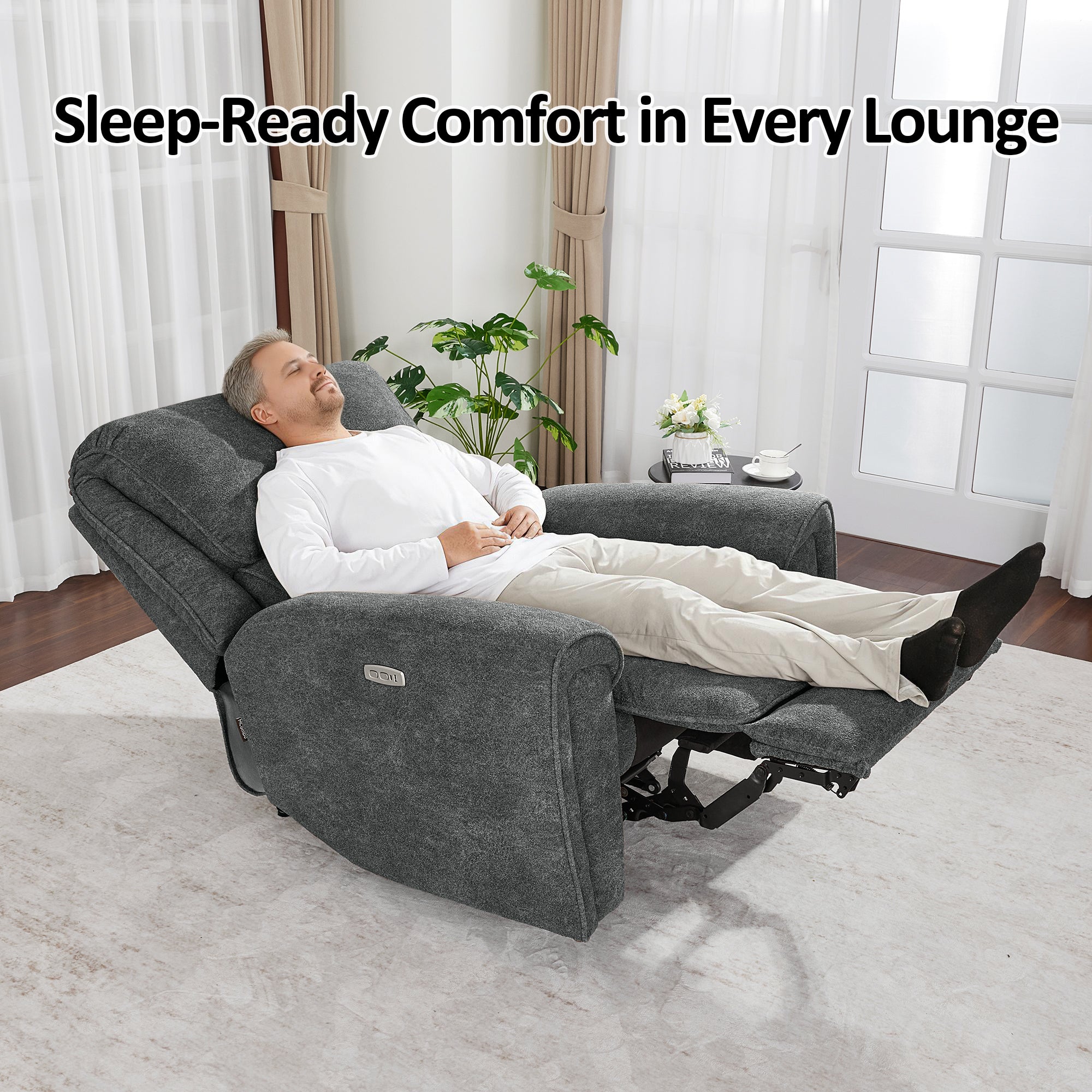 MCombo Power Recliner Chair Oversized 400 Pounds, Electric Recliner Chairs for Adults, Oversized Recliner Sofa Chair for Home, Living Room, Bedroom OE675 (Recommended Height: 5'5"-6'1")
