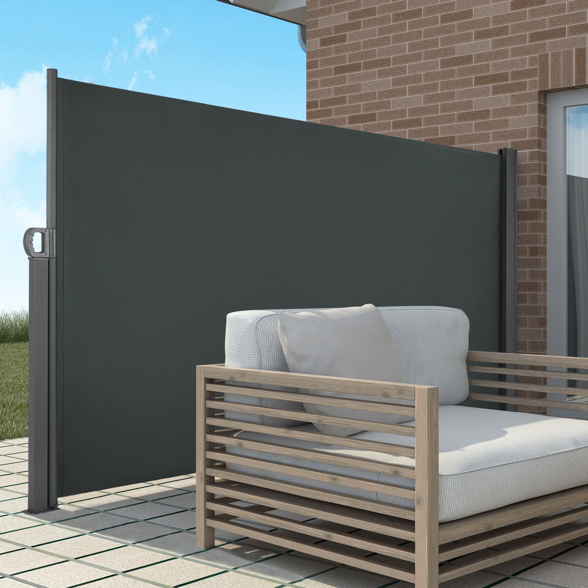 Retractable Side Awning for Patio and Balcony, SA705|SA726|SA737|SA748