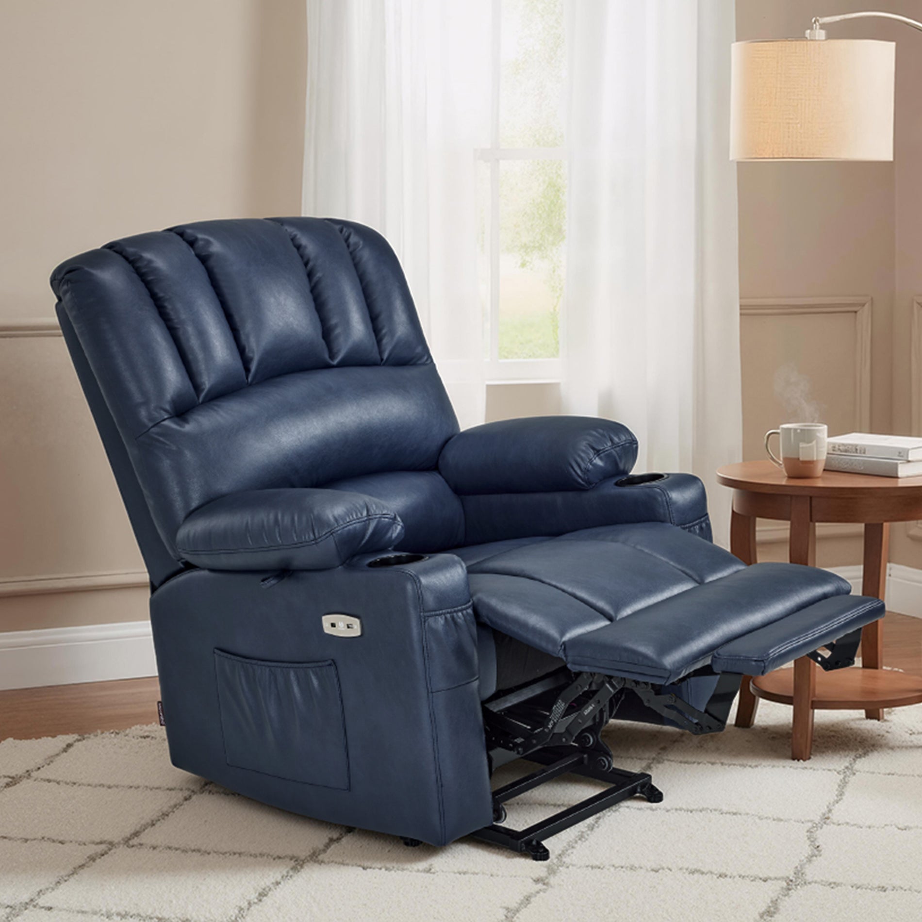 Power Lift Recliner Chair for Elderly, Massage and Heat, Faux Leather 7095|7099|R7092|R7096