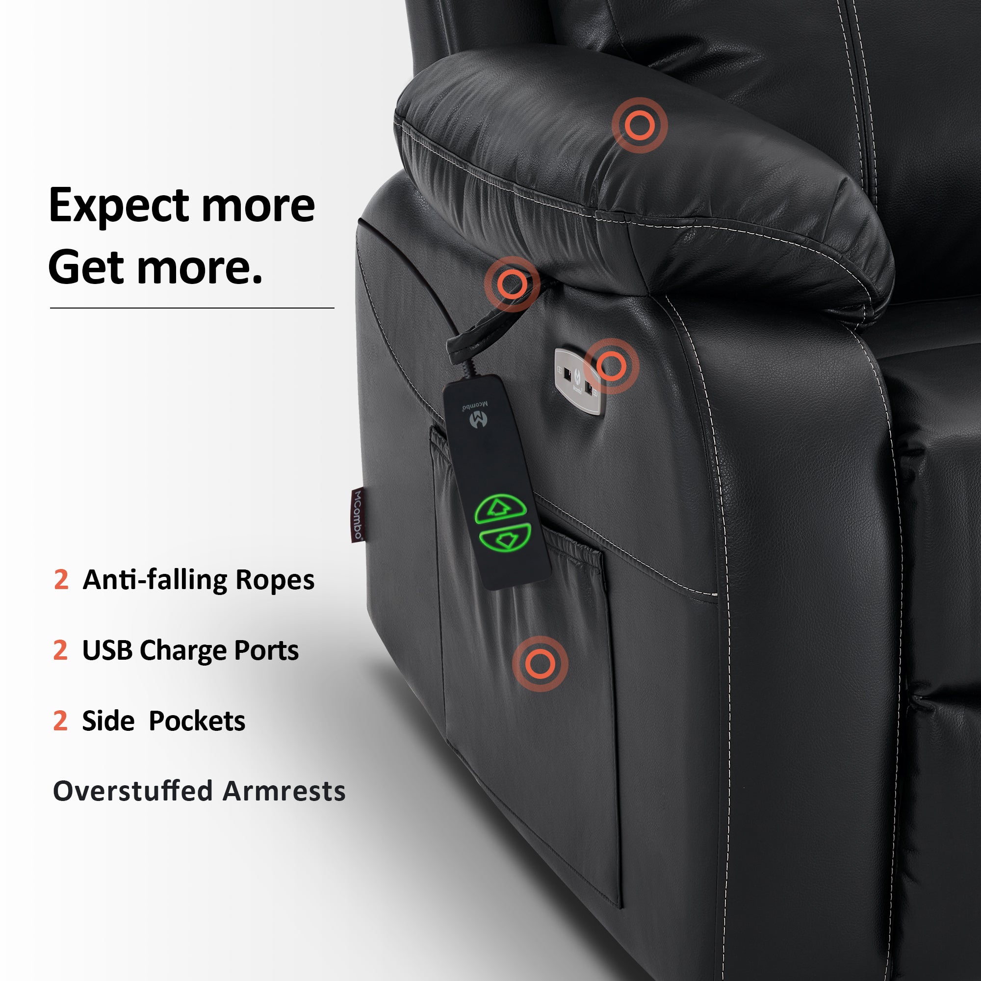 USB and cup holder #color_black_size_small-wide