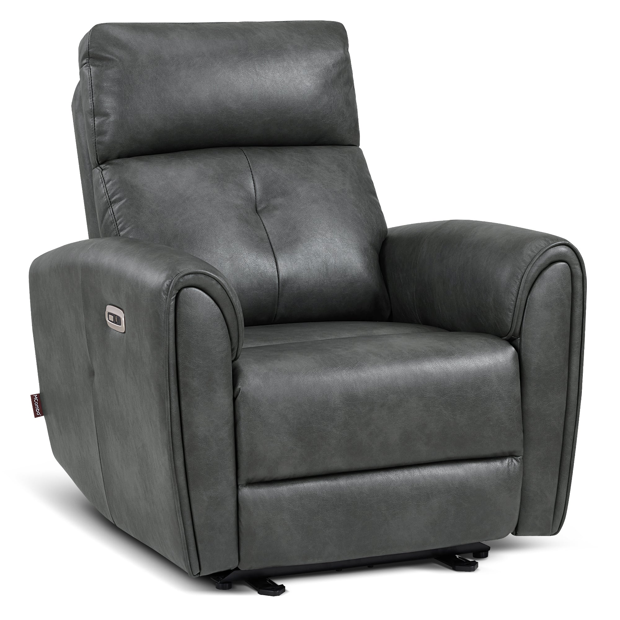 Zero Wall Hugger Recliners Chair for small space, Faux Leather PR699