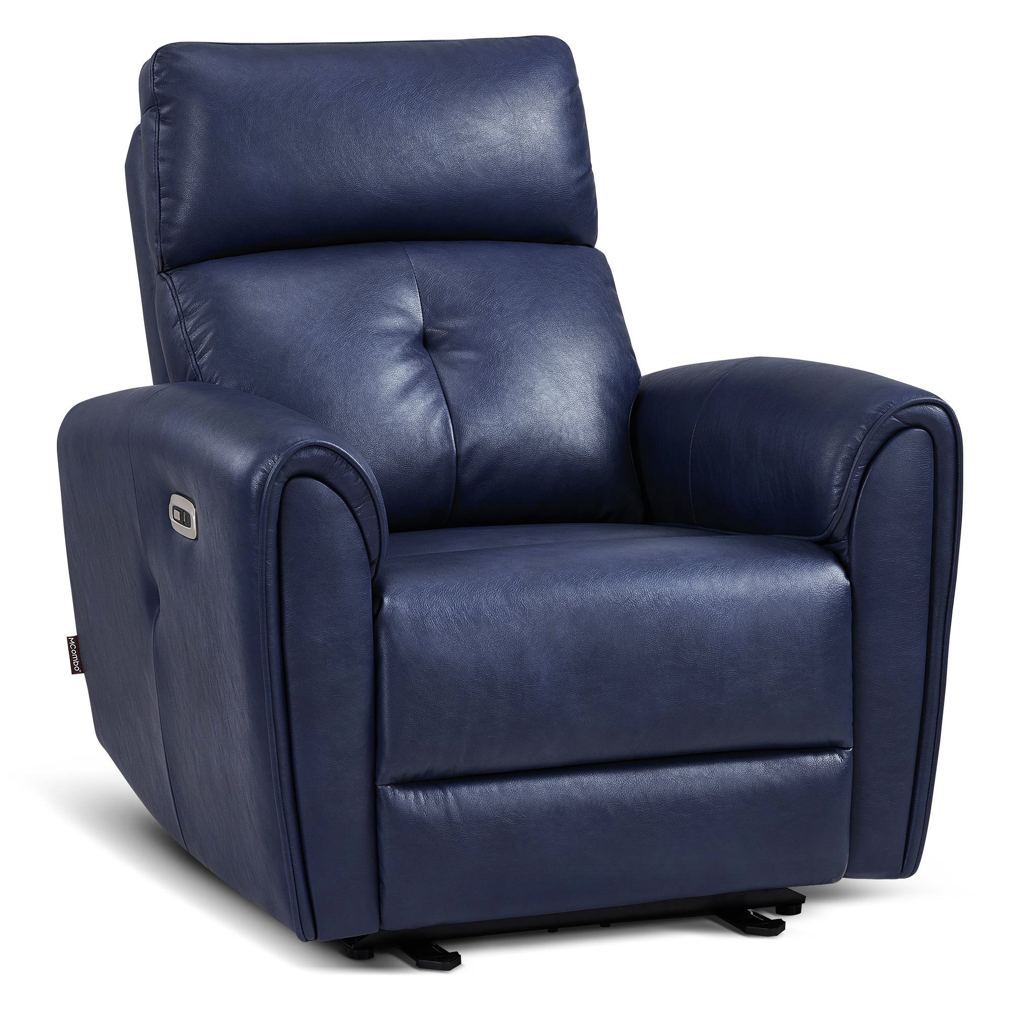 Zero Wall Hugger Recliners Chair for small space, Faux Leather PR699