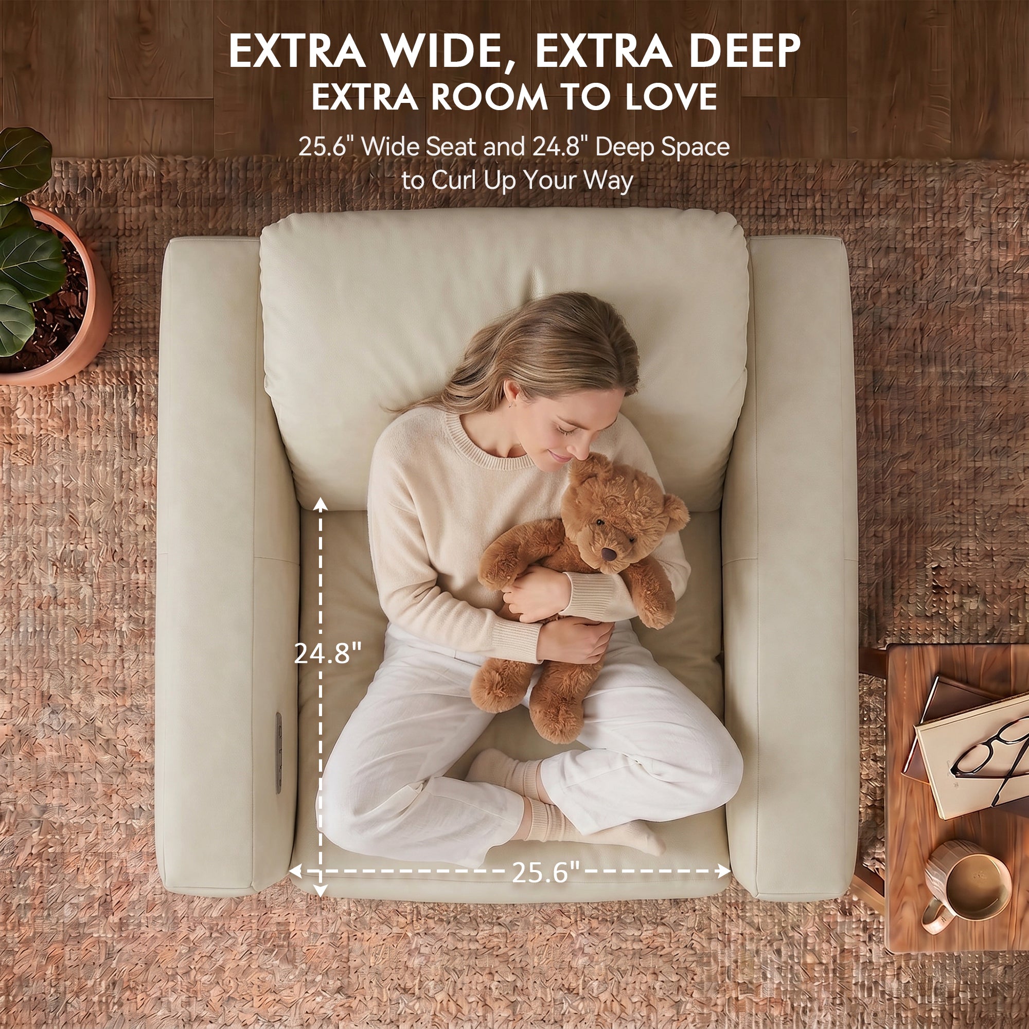 Wall Hugger Zero Gravity Power Recliner, Faux Leather ST280