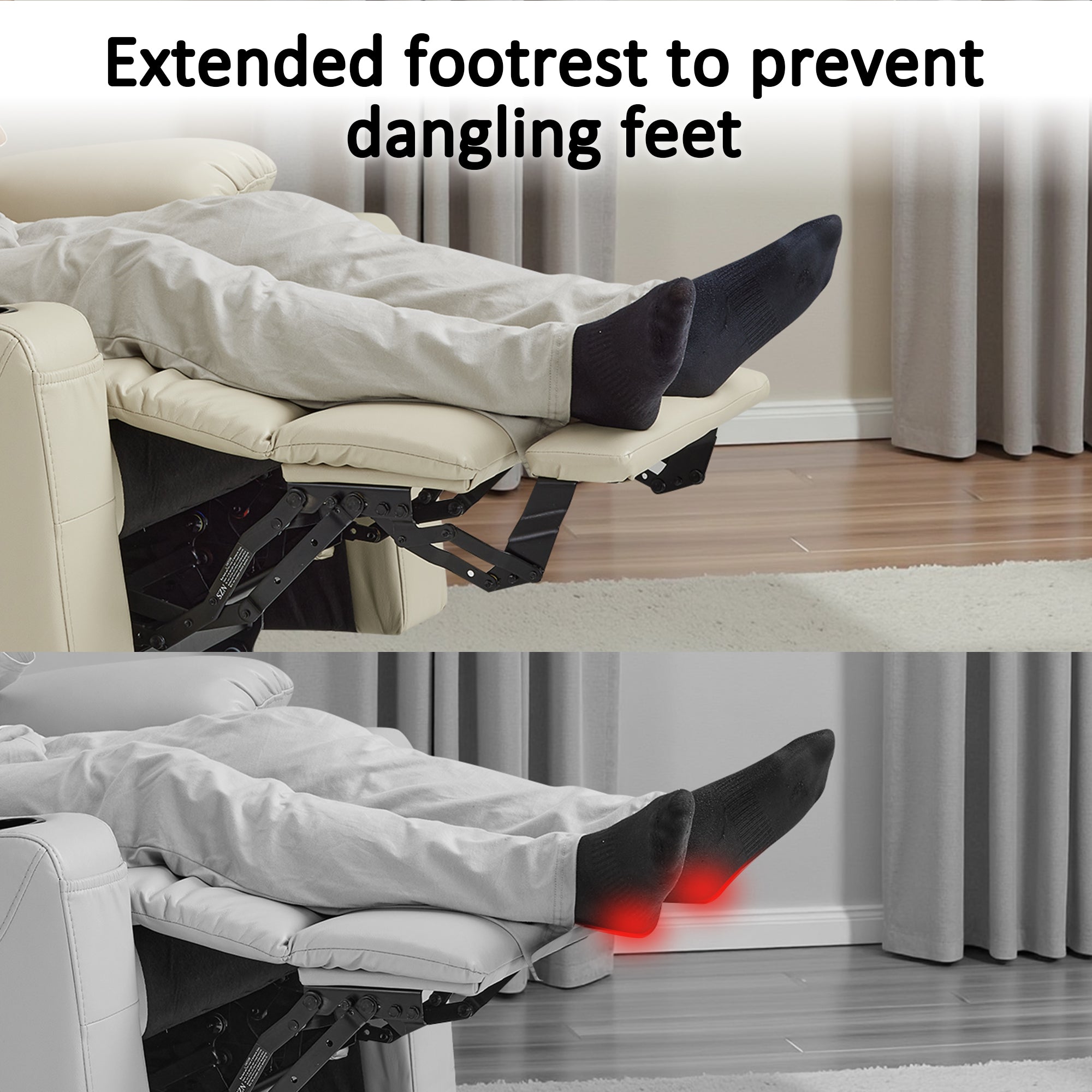 Power Lift Recliner Chair for Elderly, Faux Leather 7287|R7289