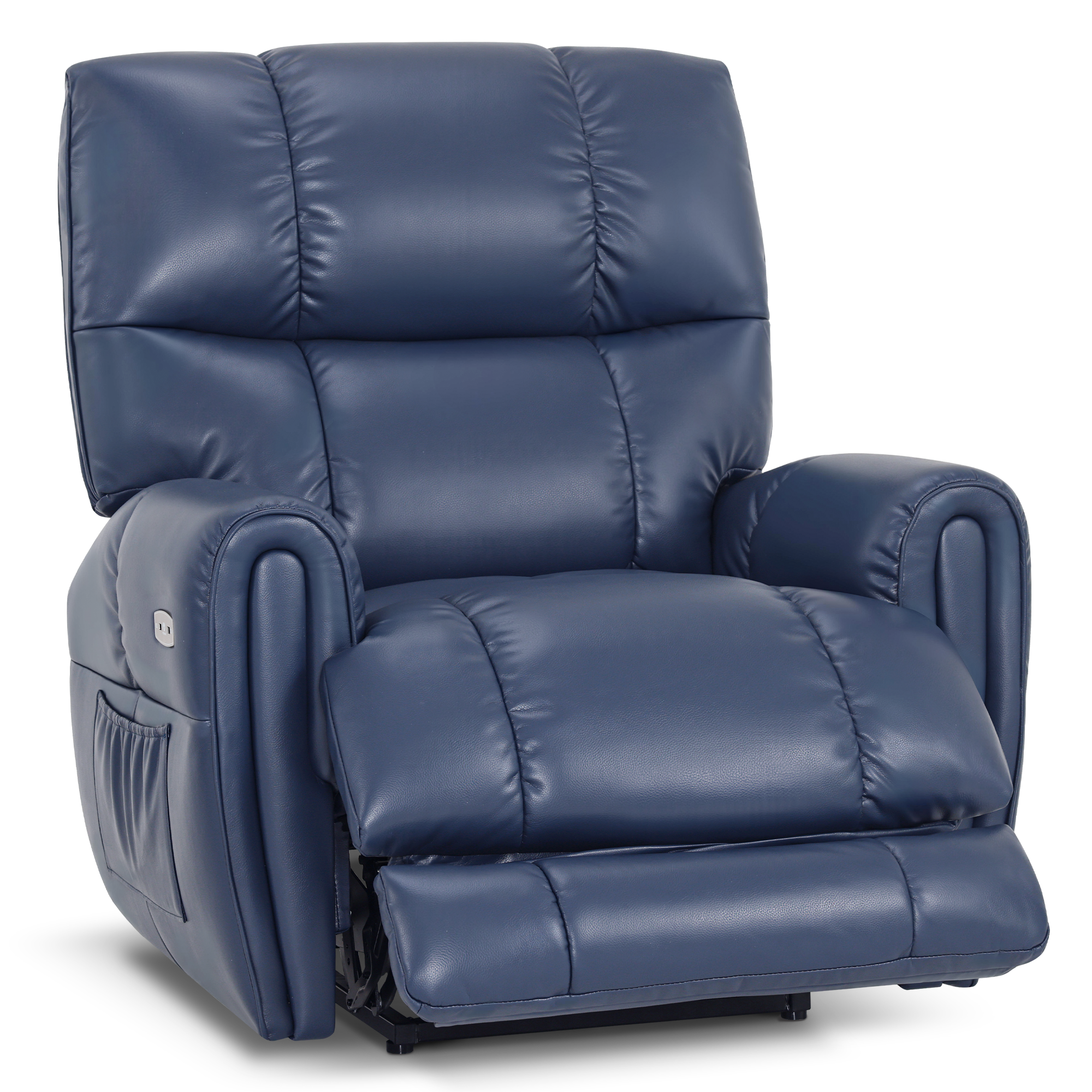 Large Dual Motor Power Recliner Chair with Heat and Vibration, 6199
