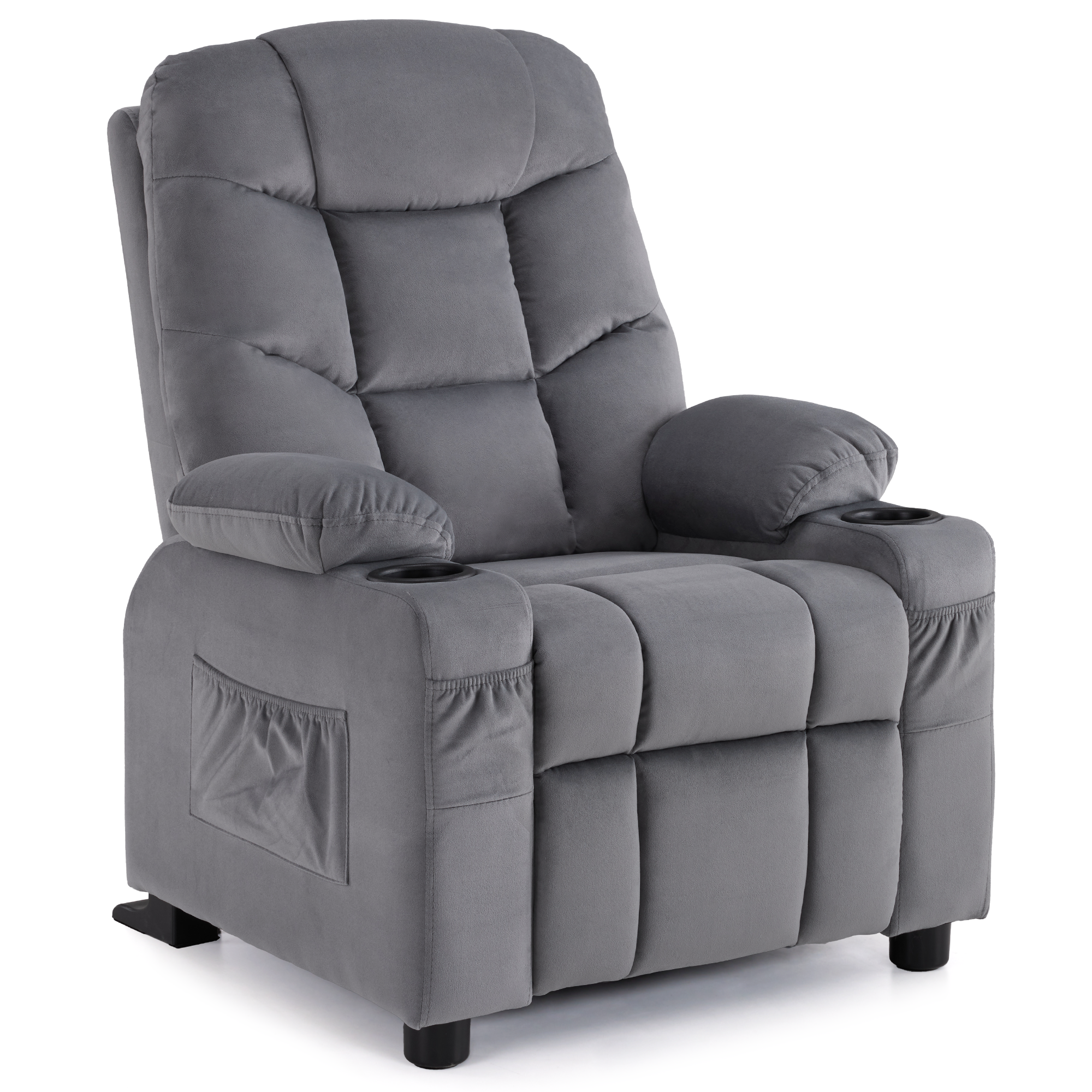 Big Kids Recliner Chair, Velvet Fabric 7355|7366