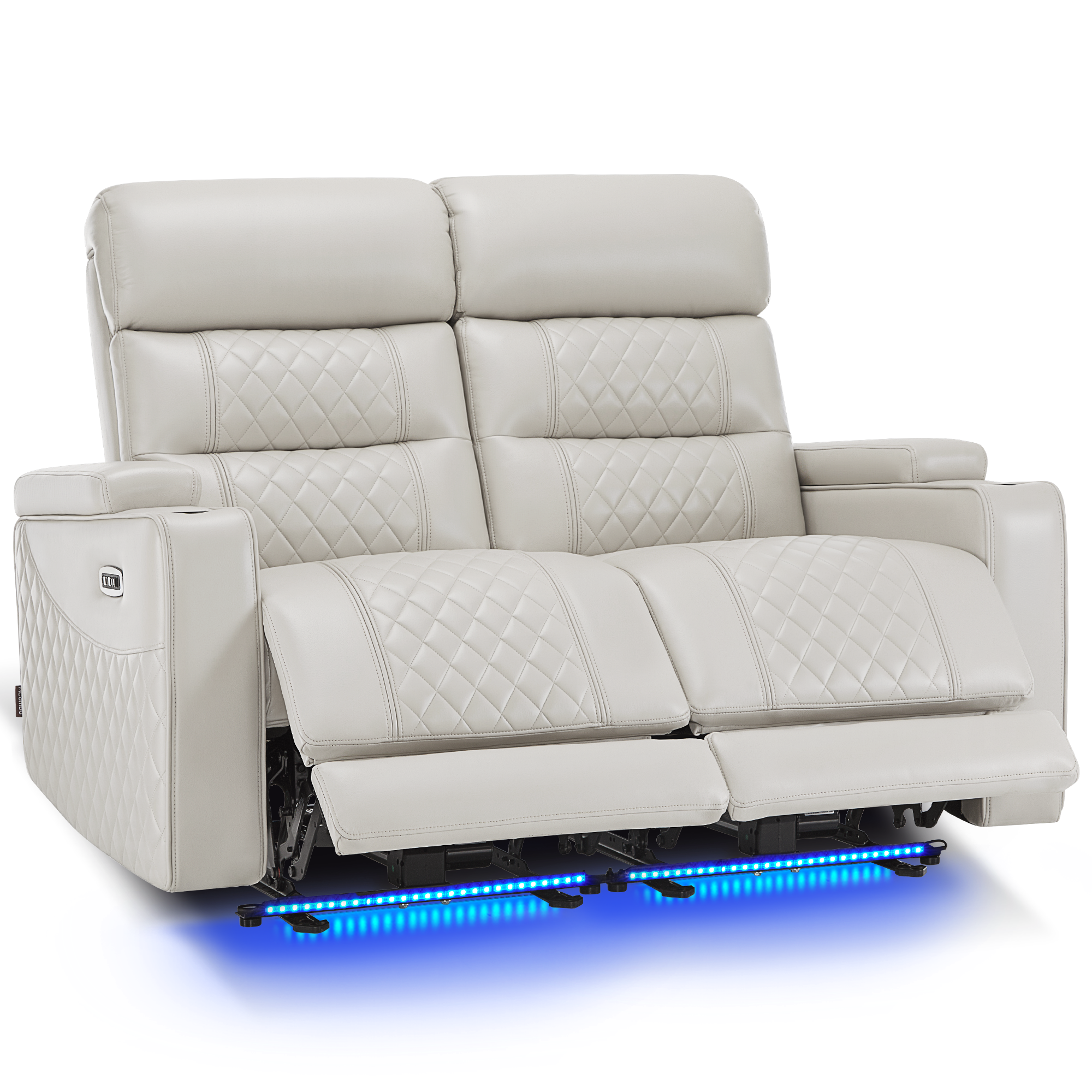 Power Reclining Loveseat, Home Theater Seating, Faux leather HTS470