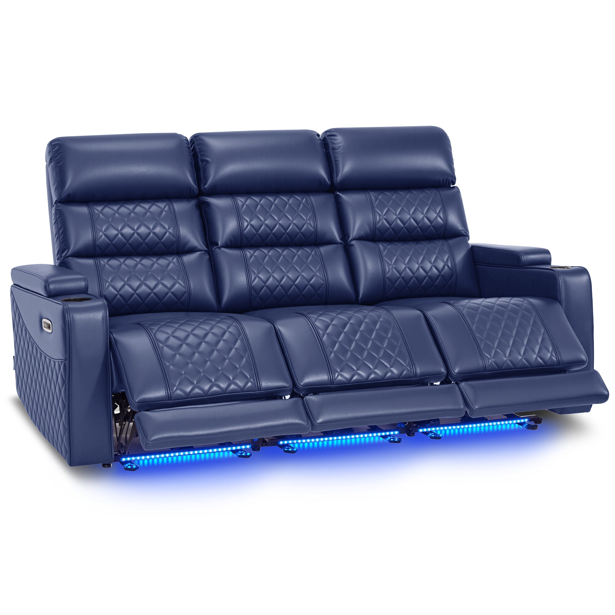 Power Reclining Sofa, Home Theater Seating, Faux leather HTS564