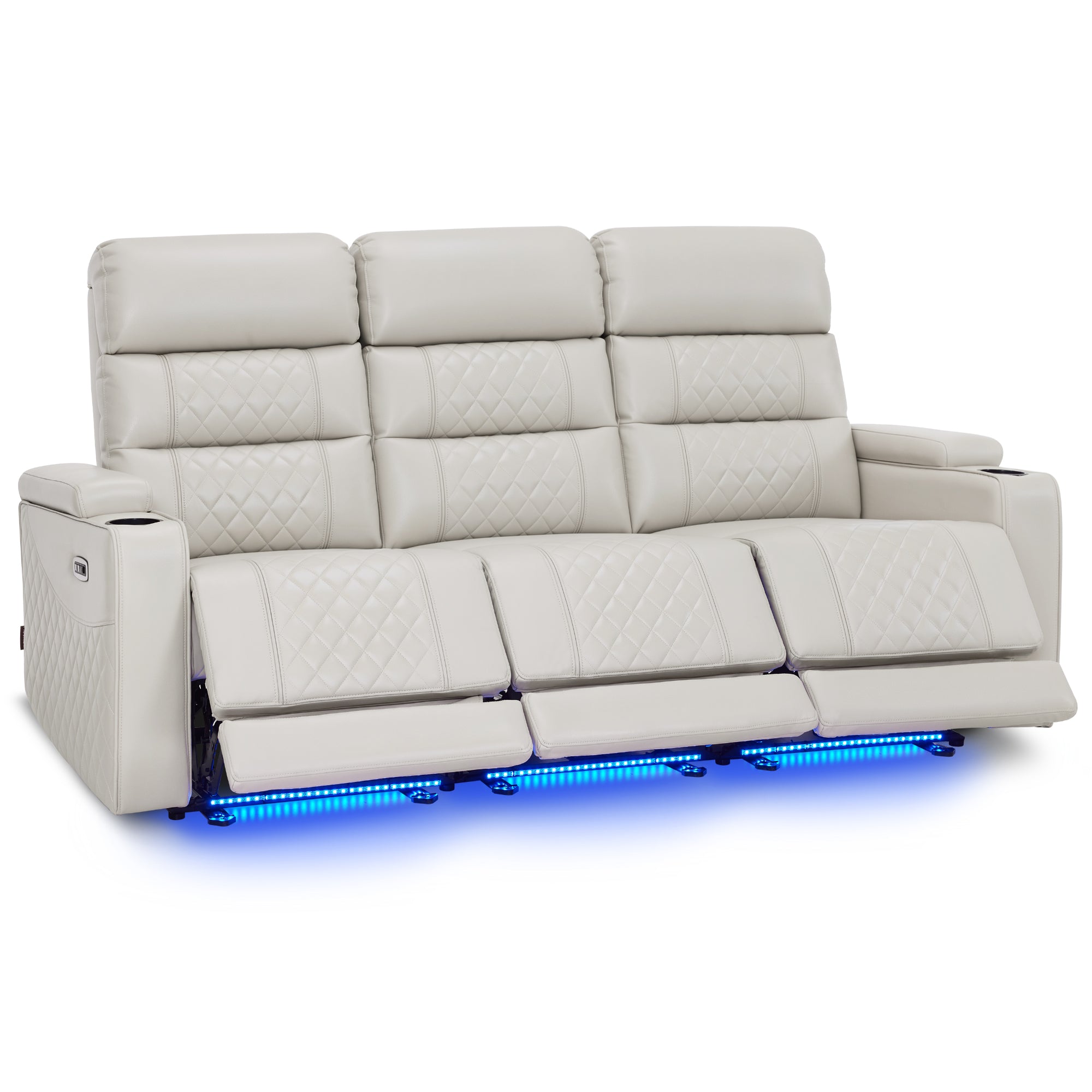 Power Reclining Sofa, Home Theater Seating, Faux leather HTS564