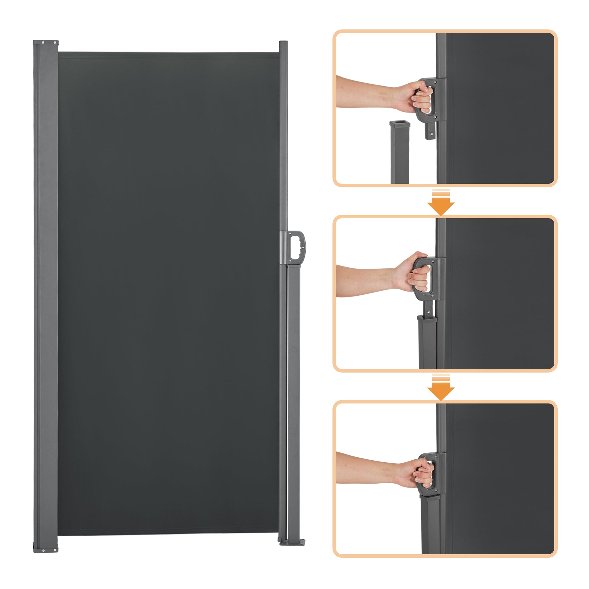 Retractable Side Awning for Patio and Balcony, SA705|SA726|SA737|SA748