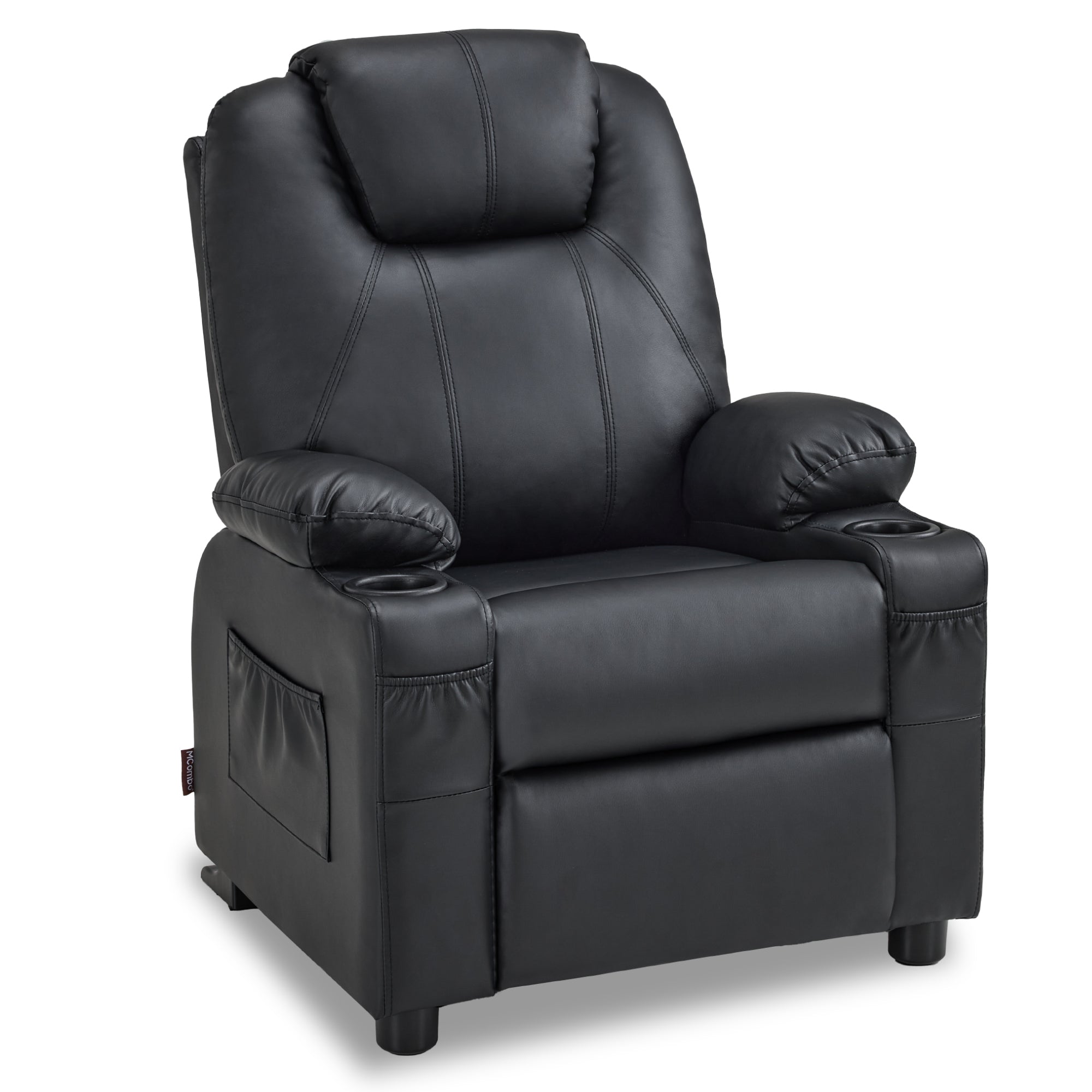 Big Kids Recliner for Ages 3+, Child Reclining Chair, Toddlers Recliner Sofa with Cup Holders 7388