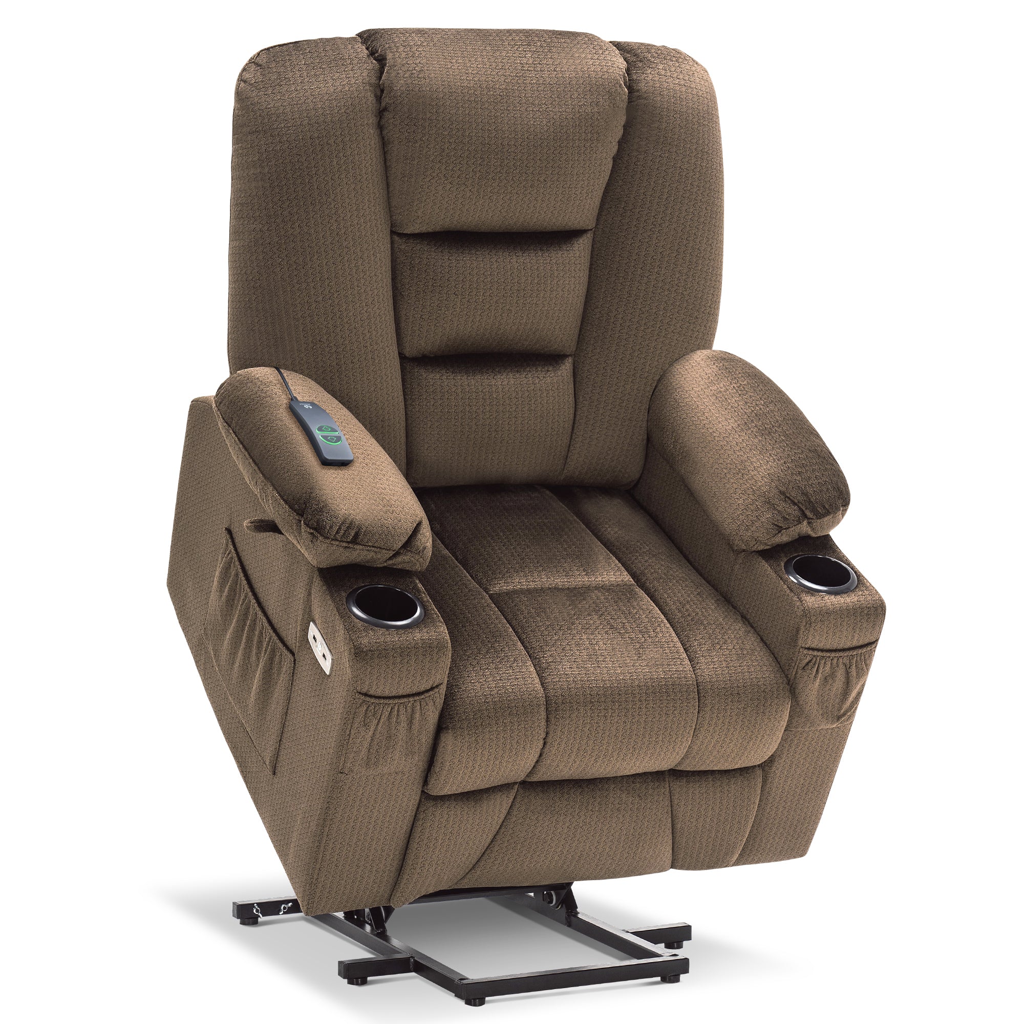 Power Lift Recliner Chair for Elderly, Massage and Heat, Fabric 7529|7549|7569|R7541|R7561