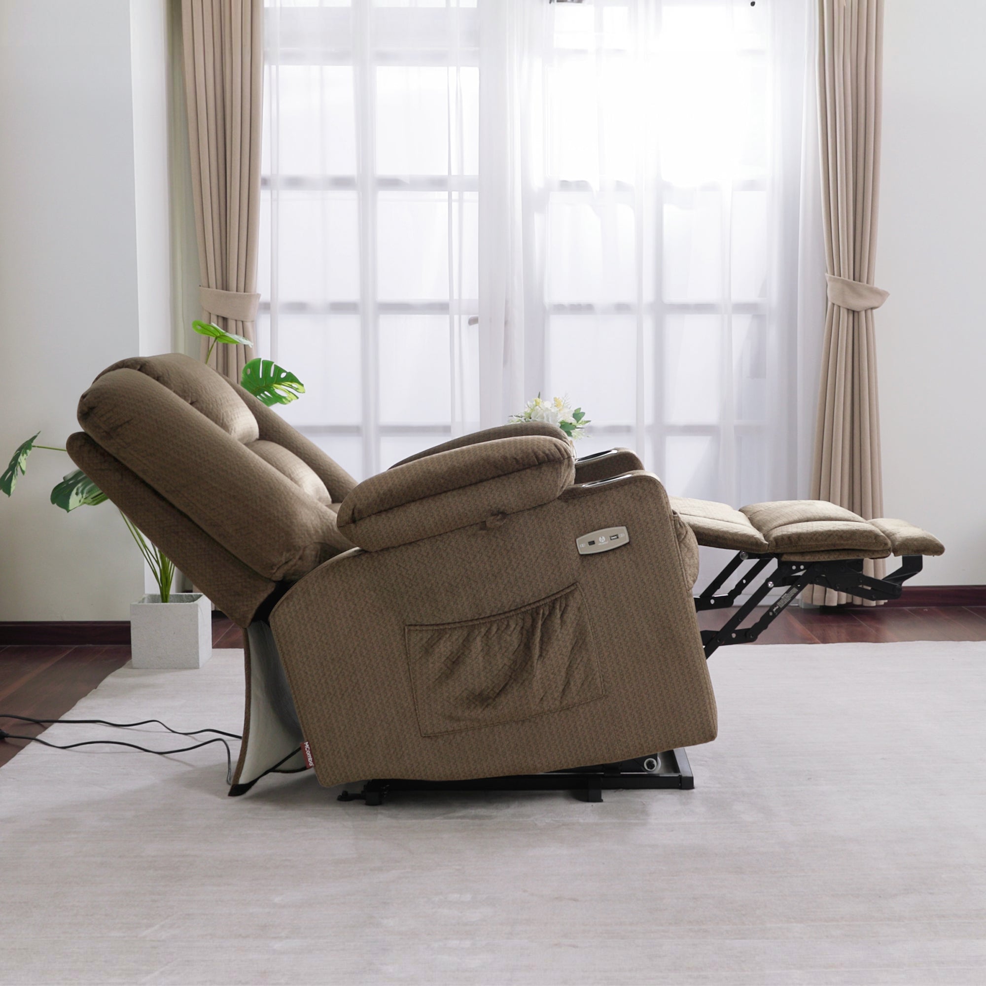 Power Lift Recliner Chair for Elderly, Massage and Heat, Fabric 7529|7549|7569|R7541|R7561