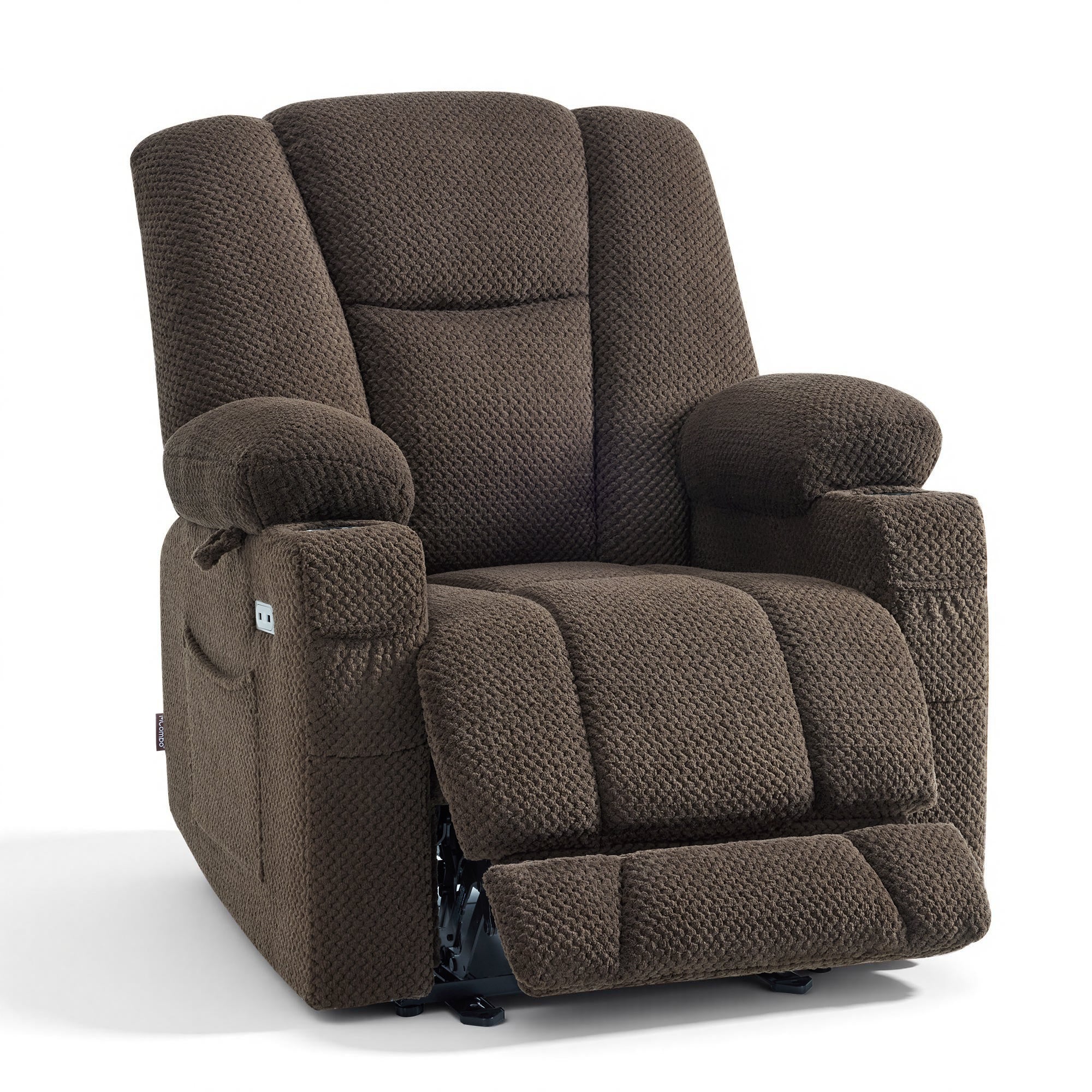 Power Recliner Chair with Massage and Heat, Fabric 8015|8017