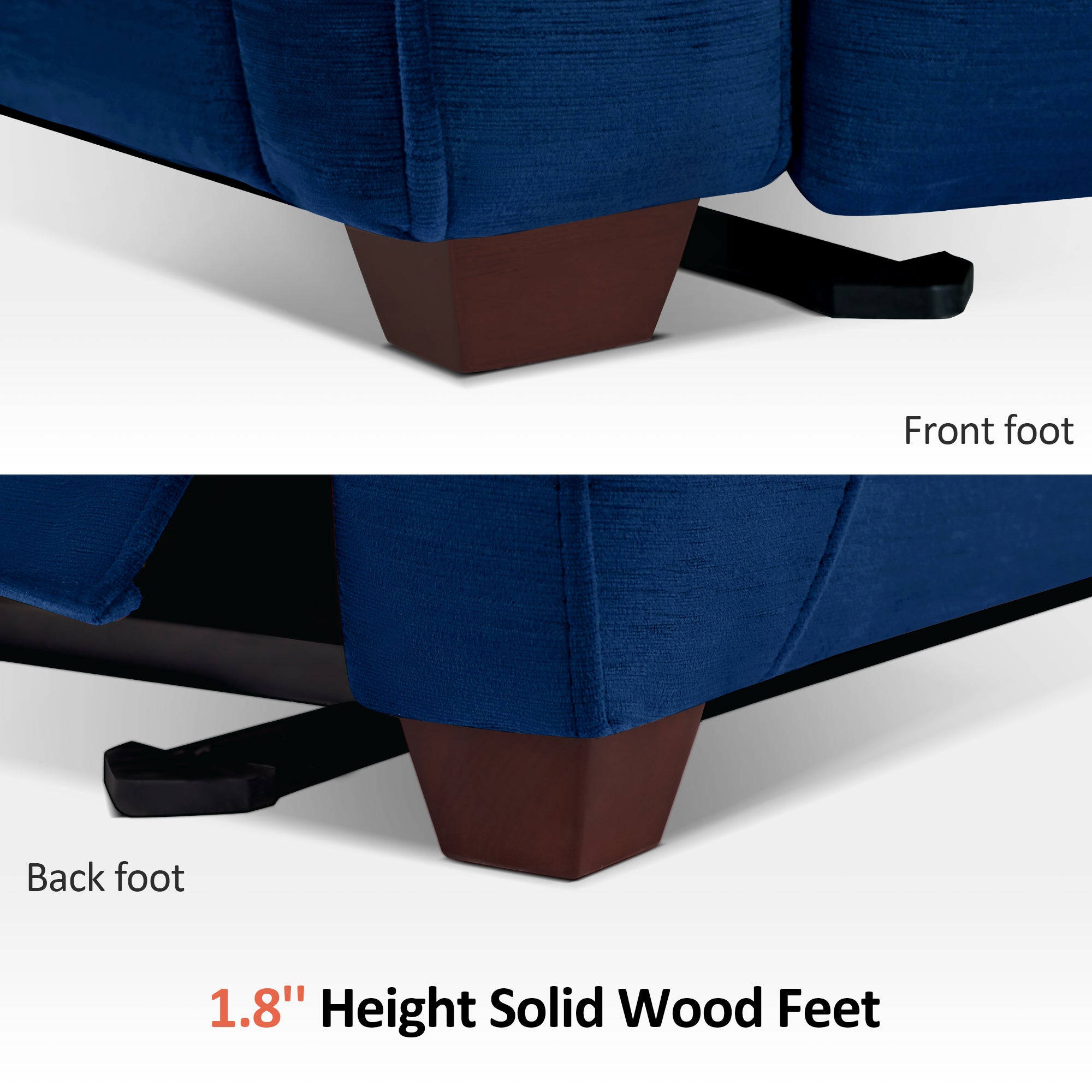 Zero Wall-Hugger Power Recliner Chair, Small Spaces and RV, Fabric ST257