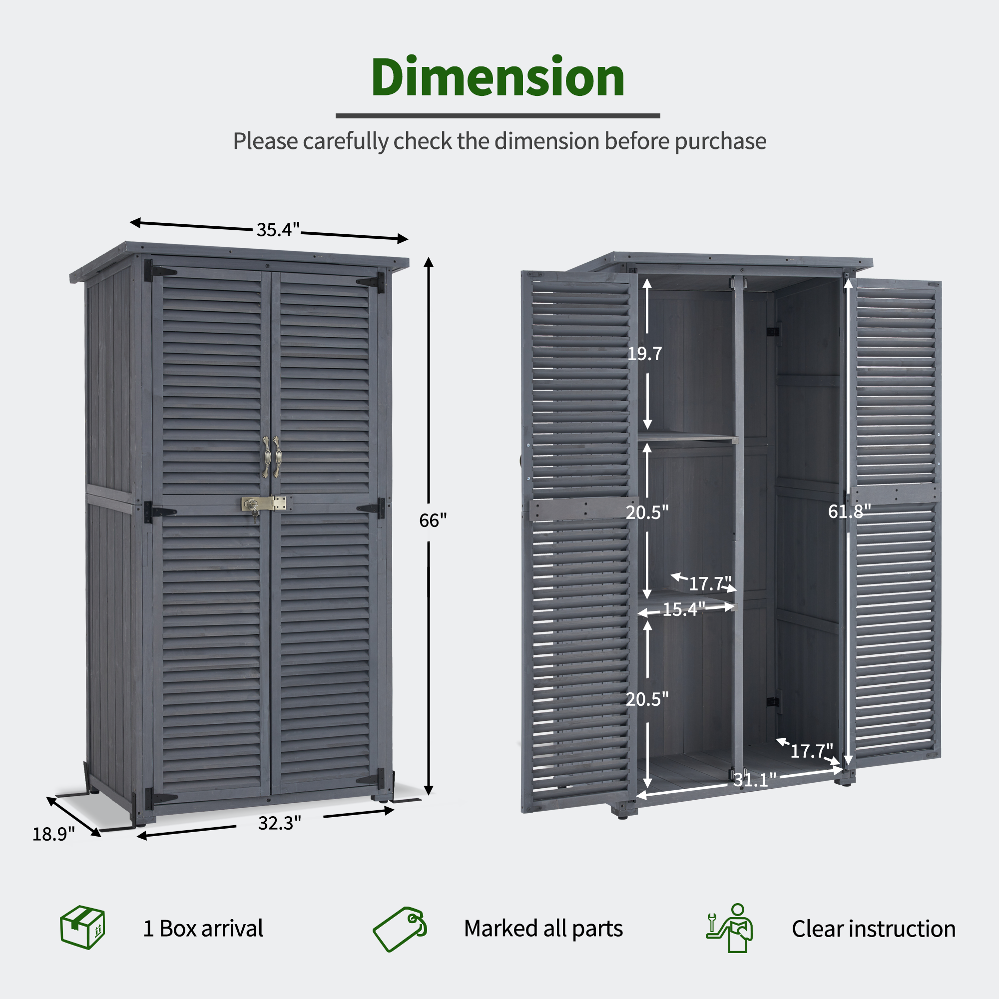 Outdoor Storage Cabinet, 0709|0808|1900