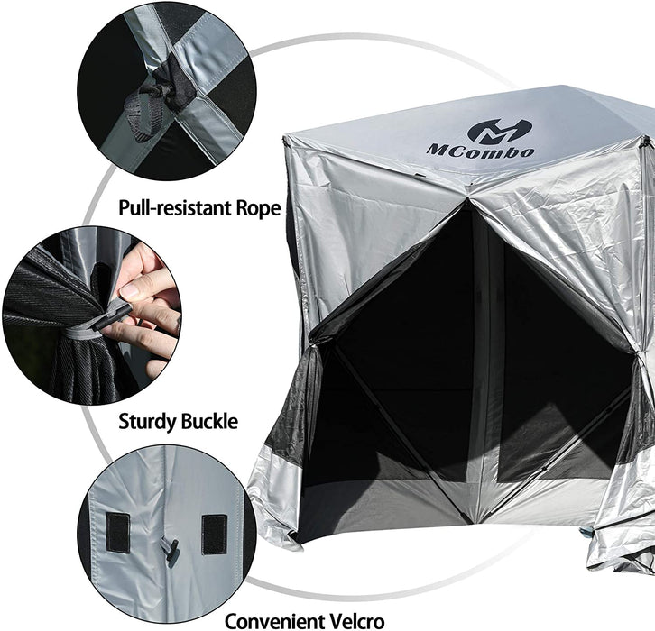 Mcombo Pop-up Portable Gazebo Screen Tent Wind Panels, 6052-P1024
