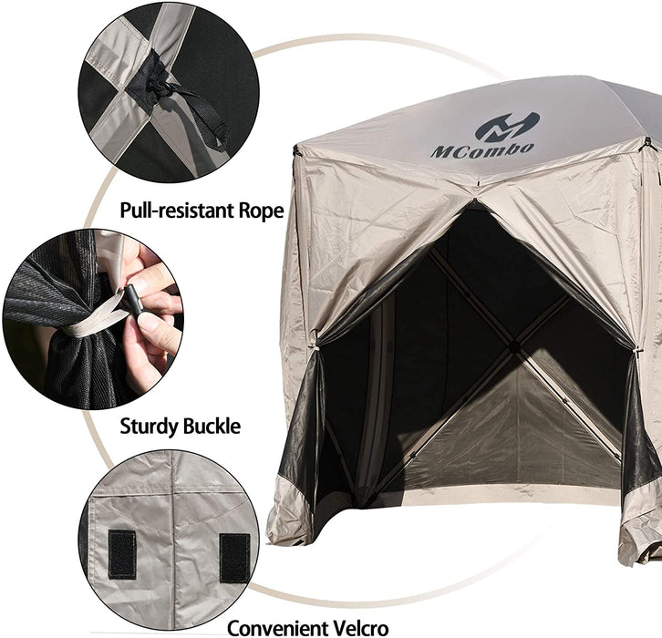 Mcombo Pop-up Portable Gazebo Screen Tent Wind Panels, 6052-P1024